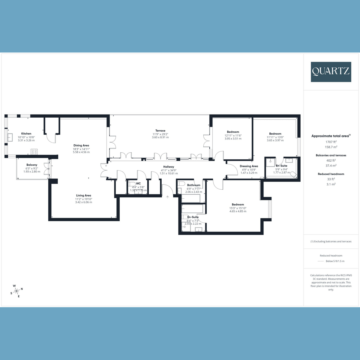 Flat Flat 15, 9, Branksome Wood Road, Bournemouth floorplan
