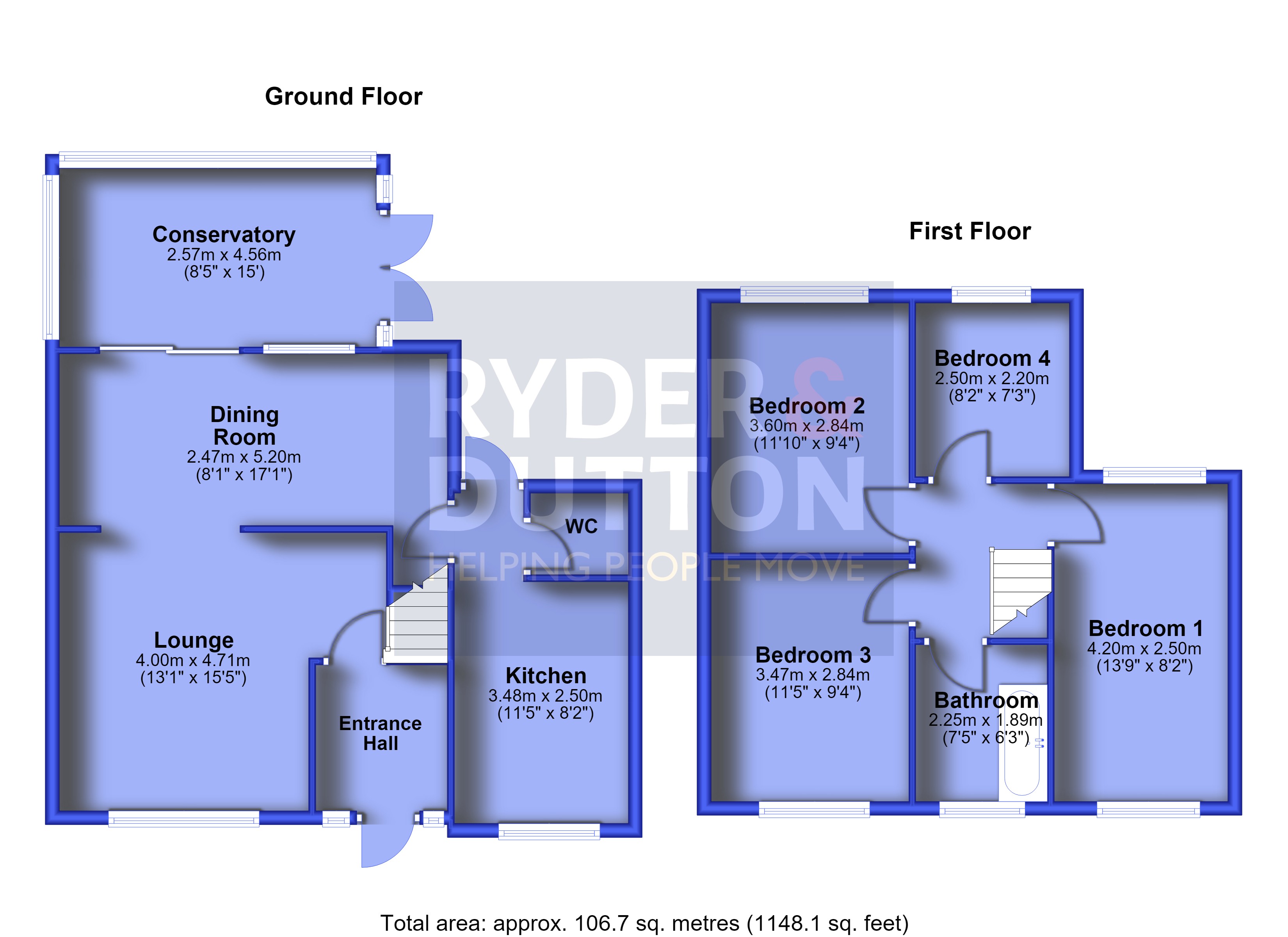 6, Holcombe View Close, Oldham floorplan