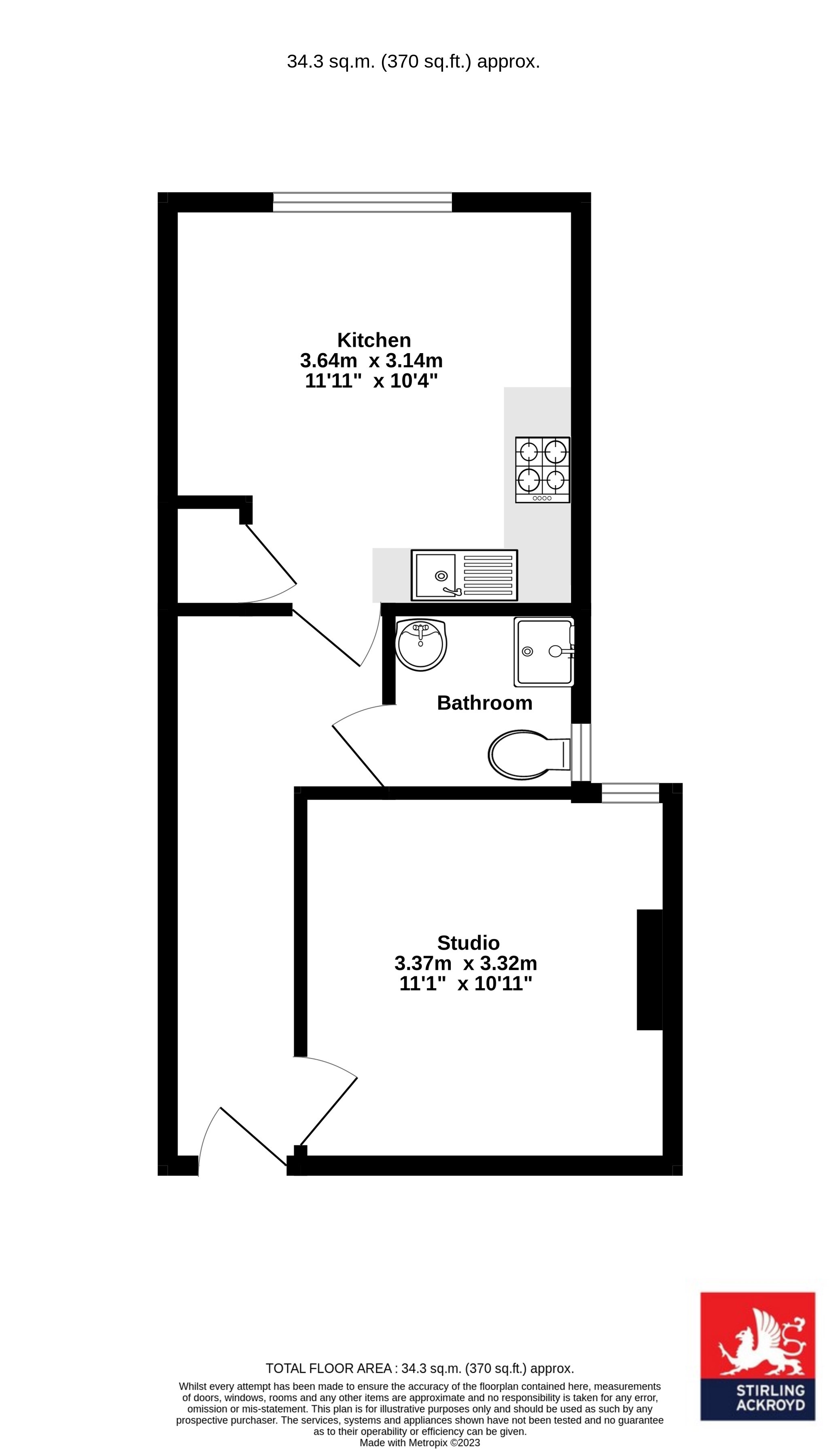 Flat B, 189, South Ealing Road, Ealing floorplan