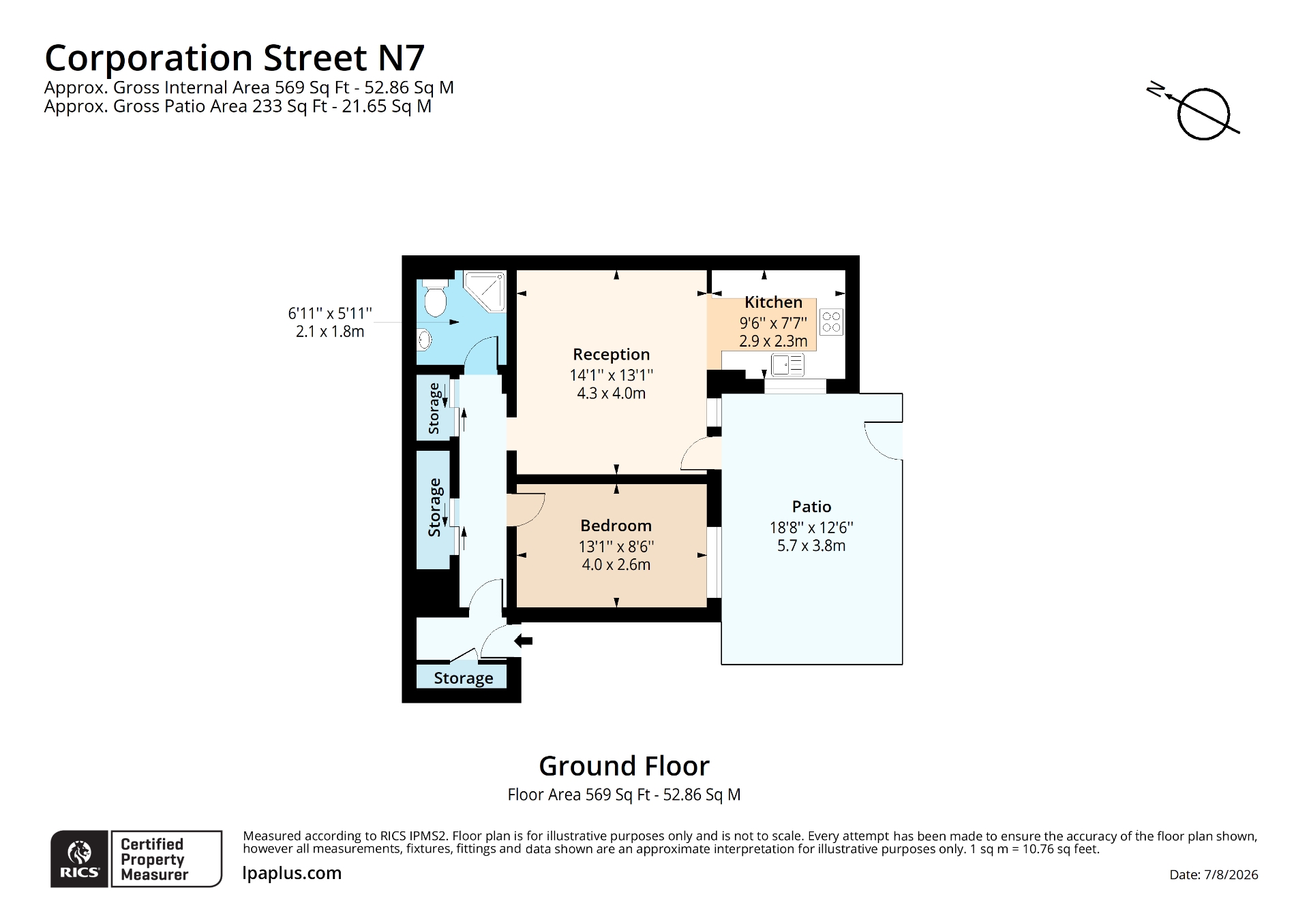 58, Corporation Street, London floorplan