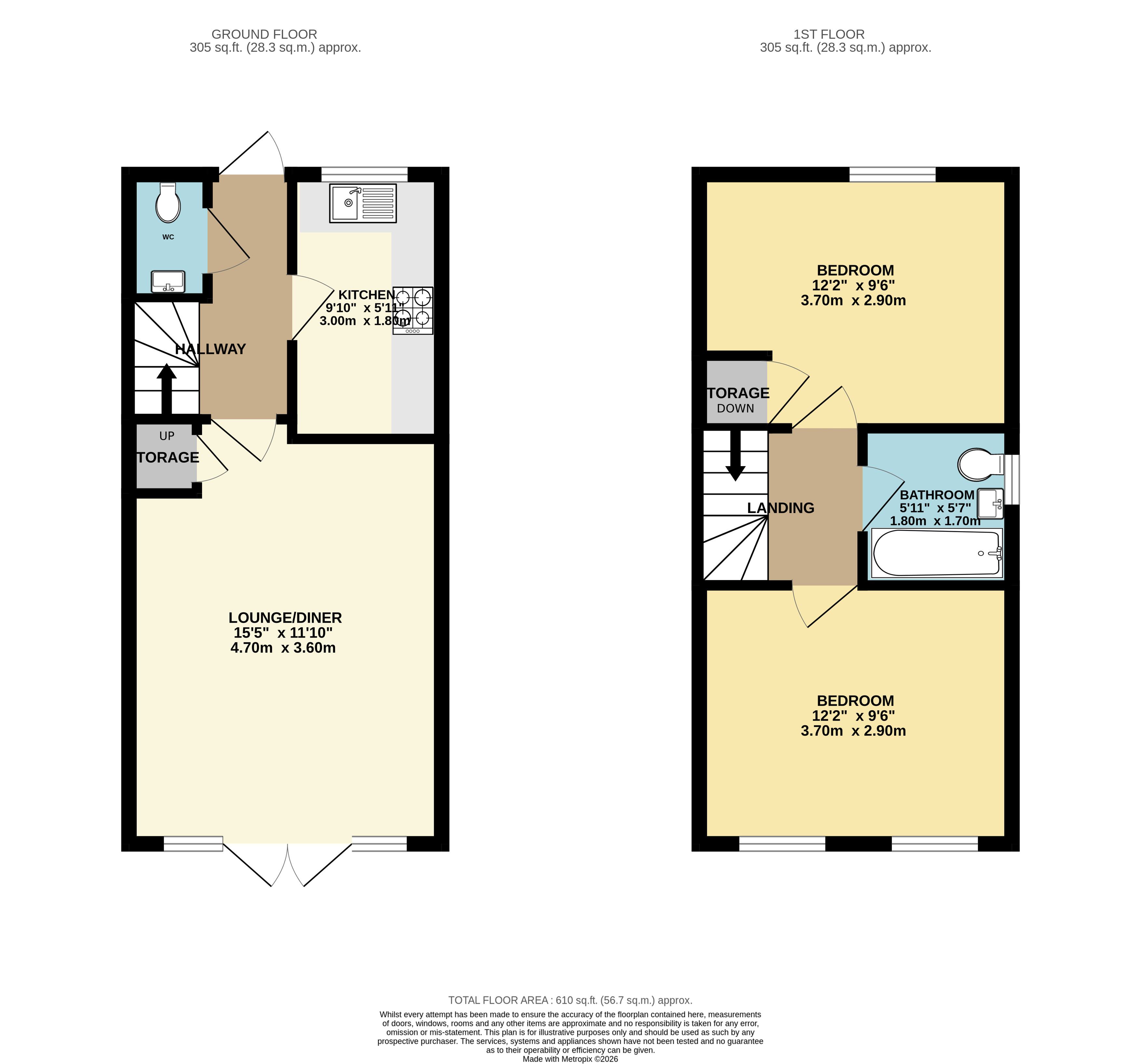25, Nightingale Close, Stowmarket floorplan