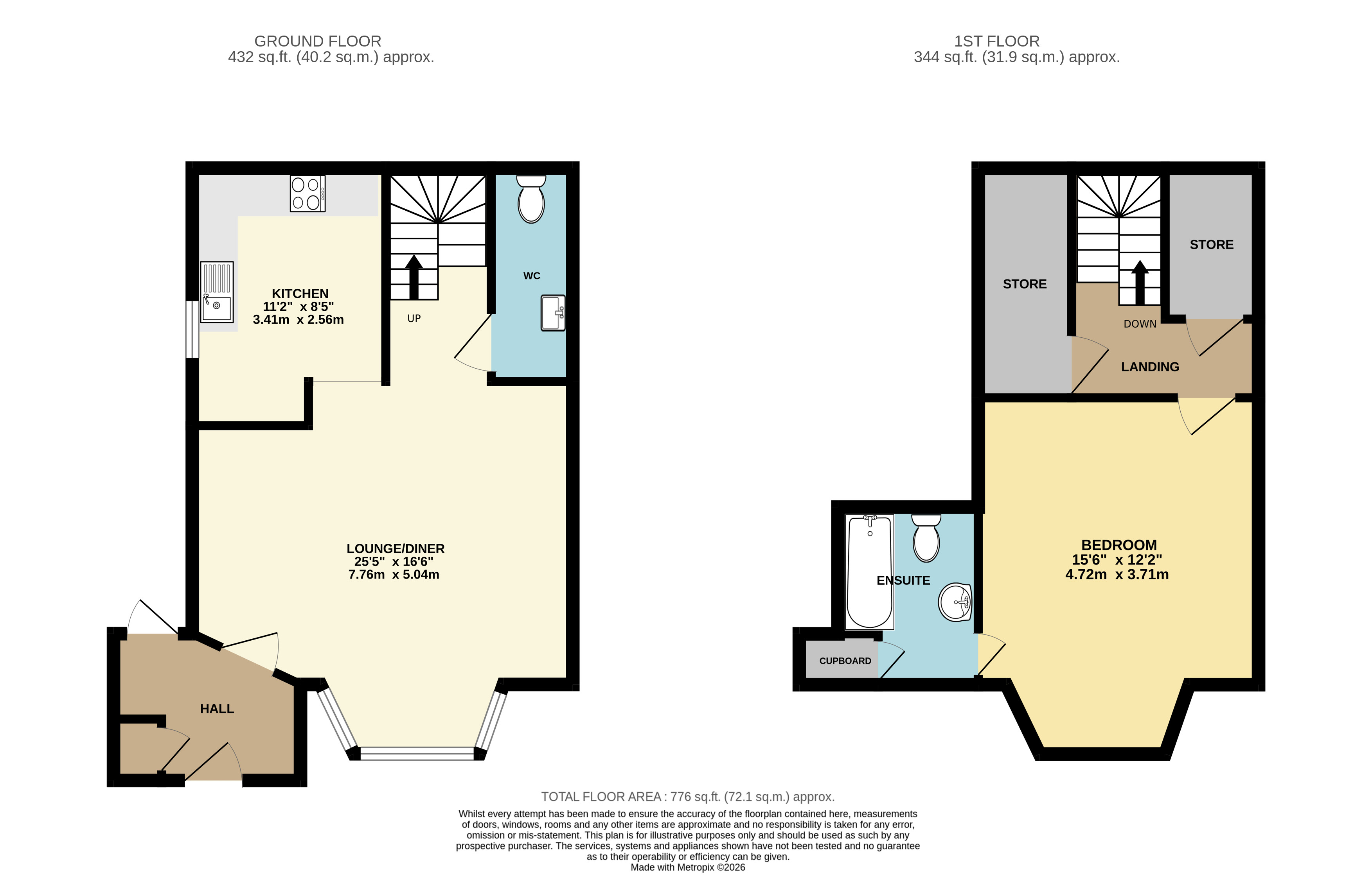 Apartment 1, 1, Lyndale Terrace, Instow floorplan