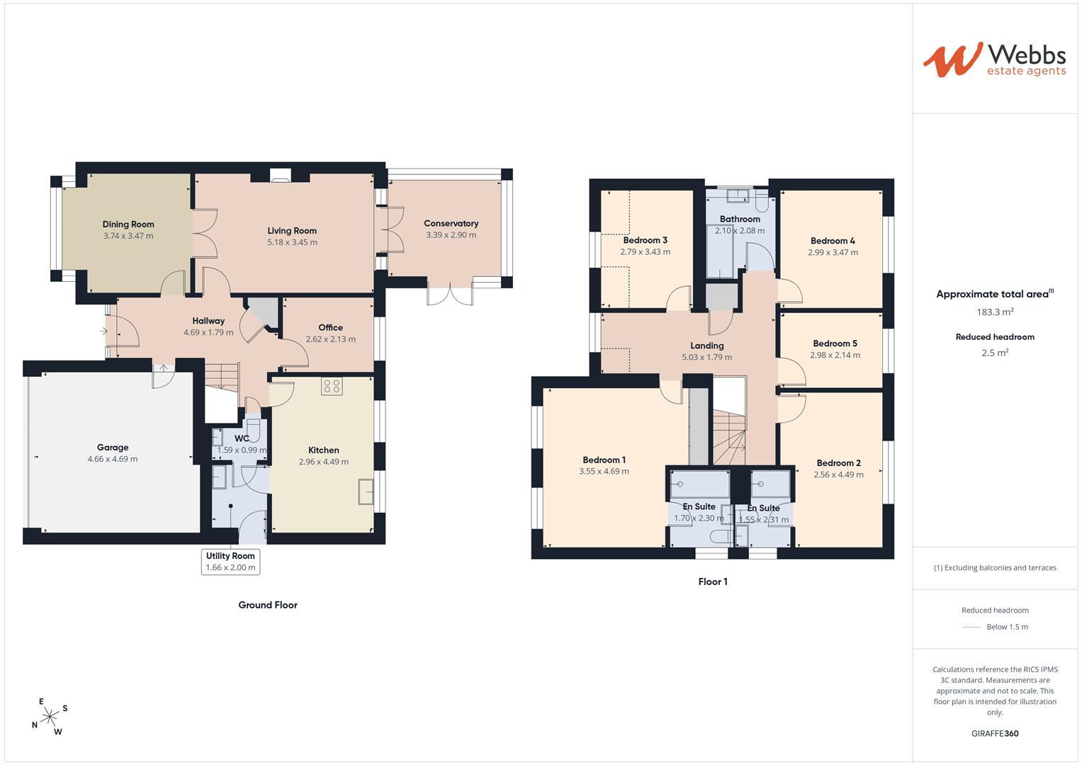 5, Grange Court, Stafford floorplan