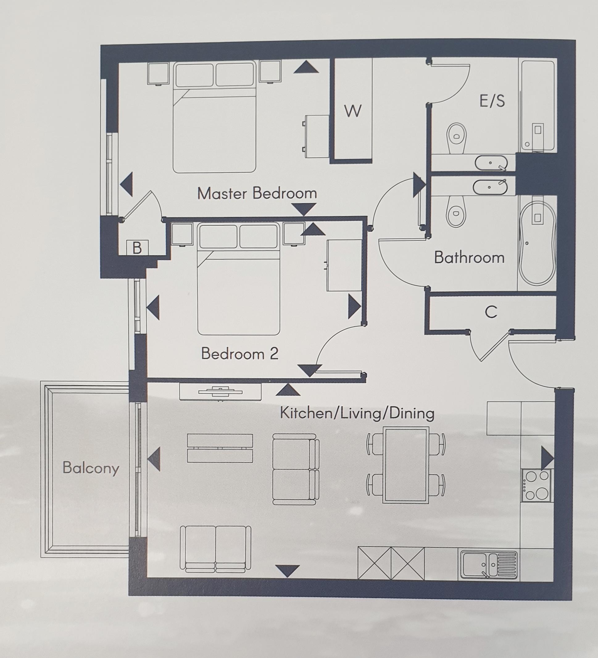 311 Avonside House, East Station Road, Peterborough floorplan