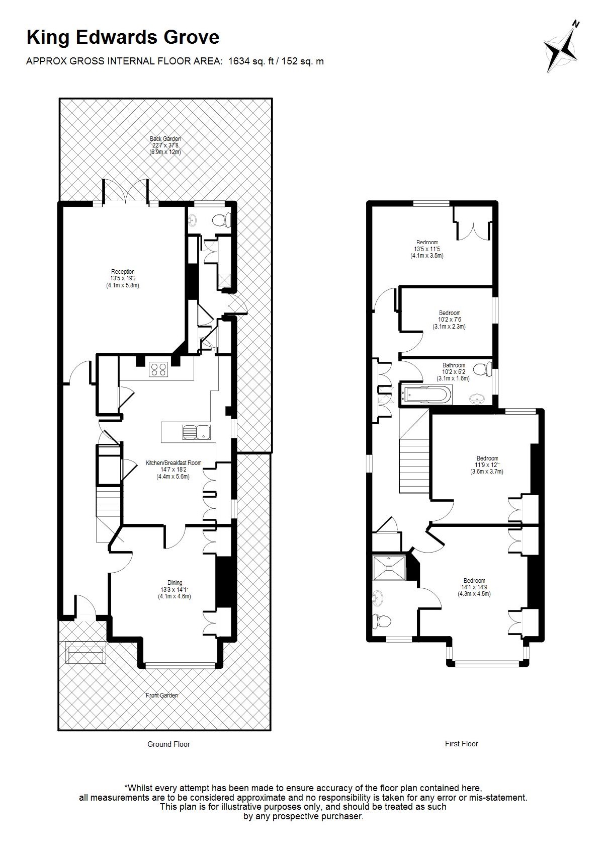 4 Bedrooms  to rent in King Edwards Grove, St Margarets TW11