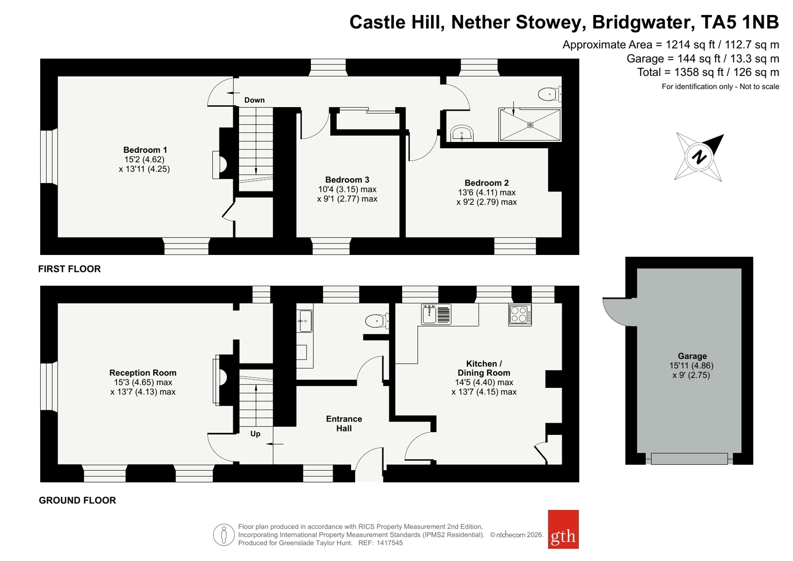 Hill Cottage, 90, Castle Hill, Bridgwater floorplan