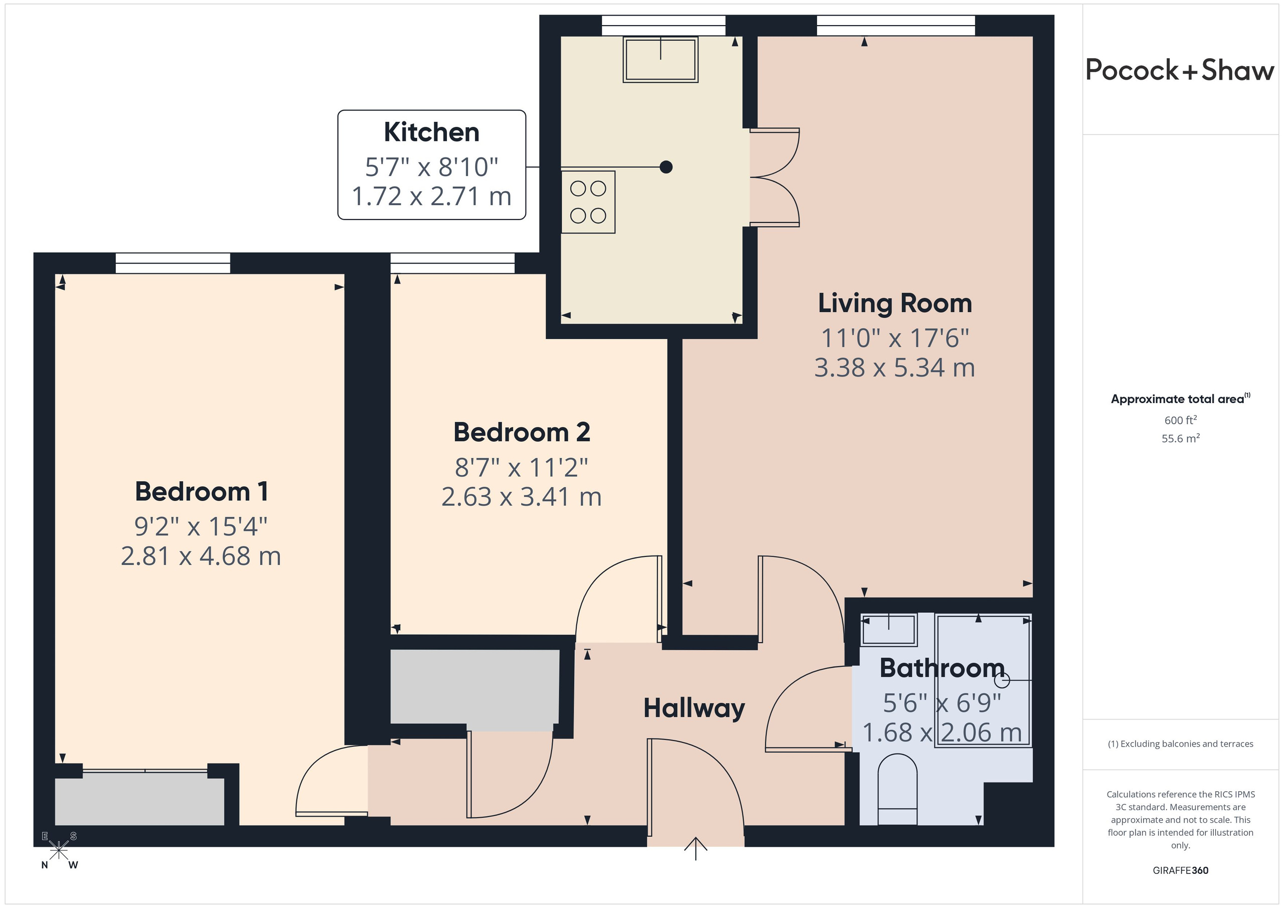 43 Haig Court, Cambridge floorplan