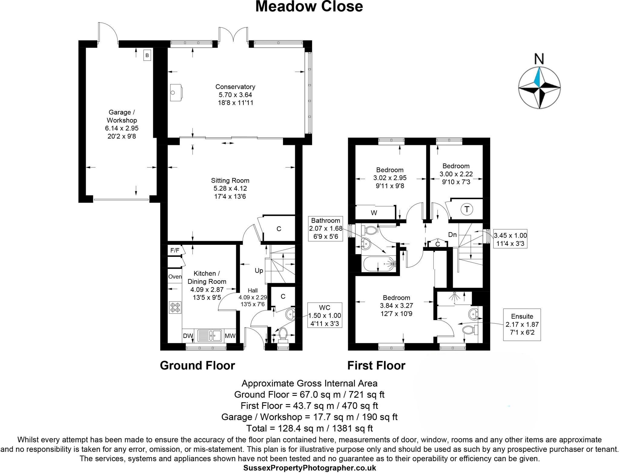 31, Meadow Close, Chichester floorplan