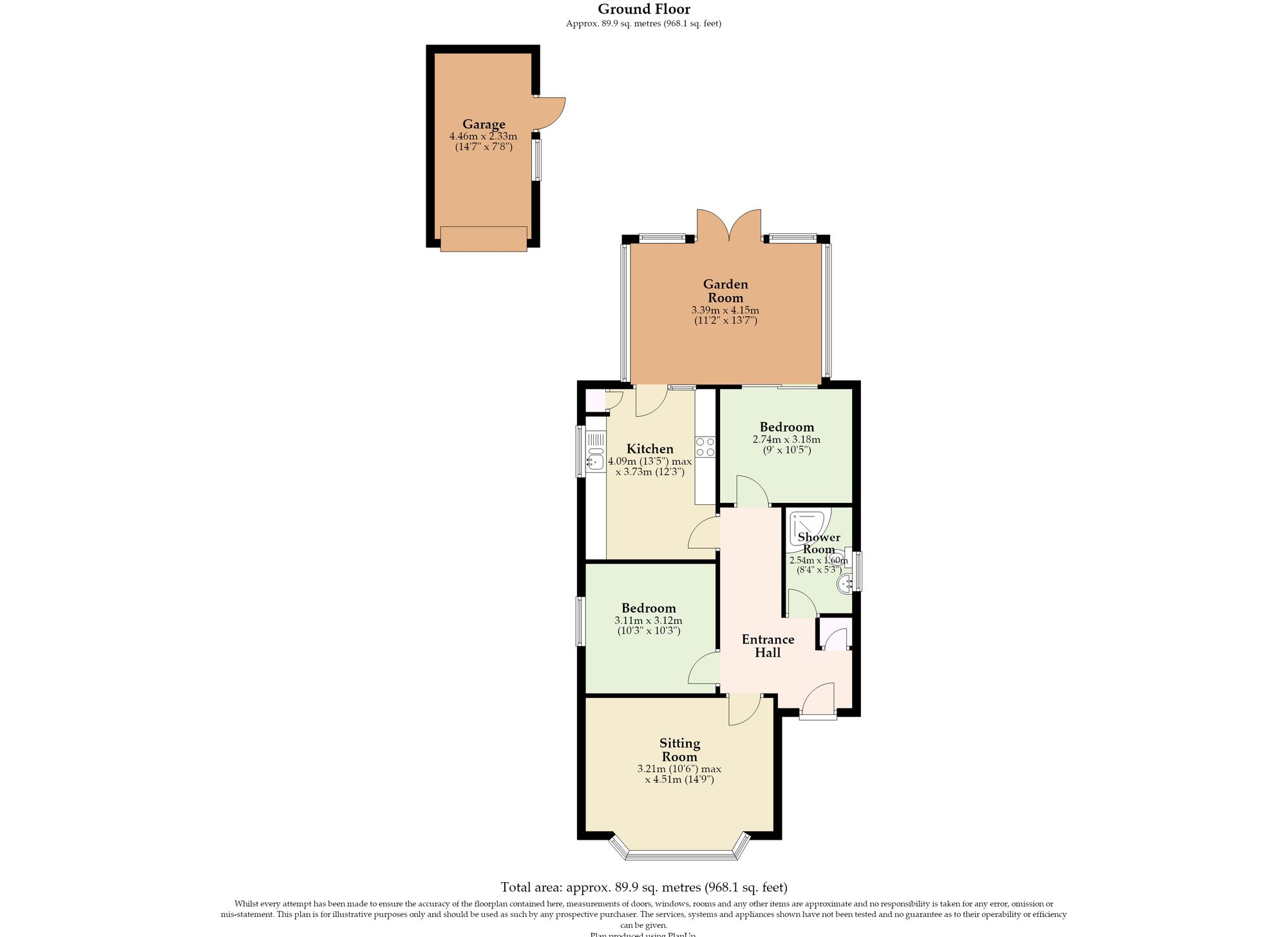 14 Ferndale Avenue, Lowestoft floorplan