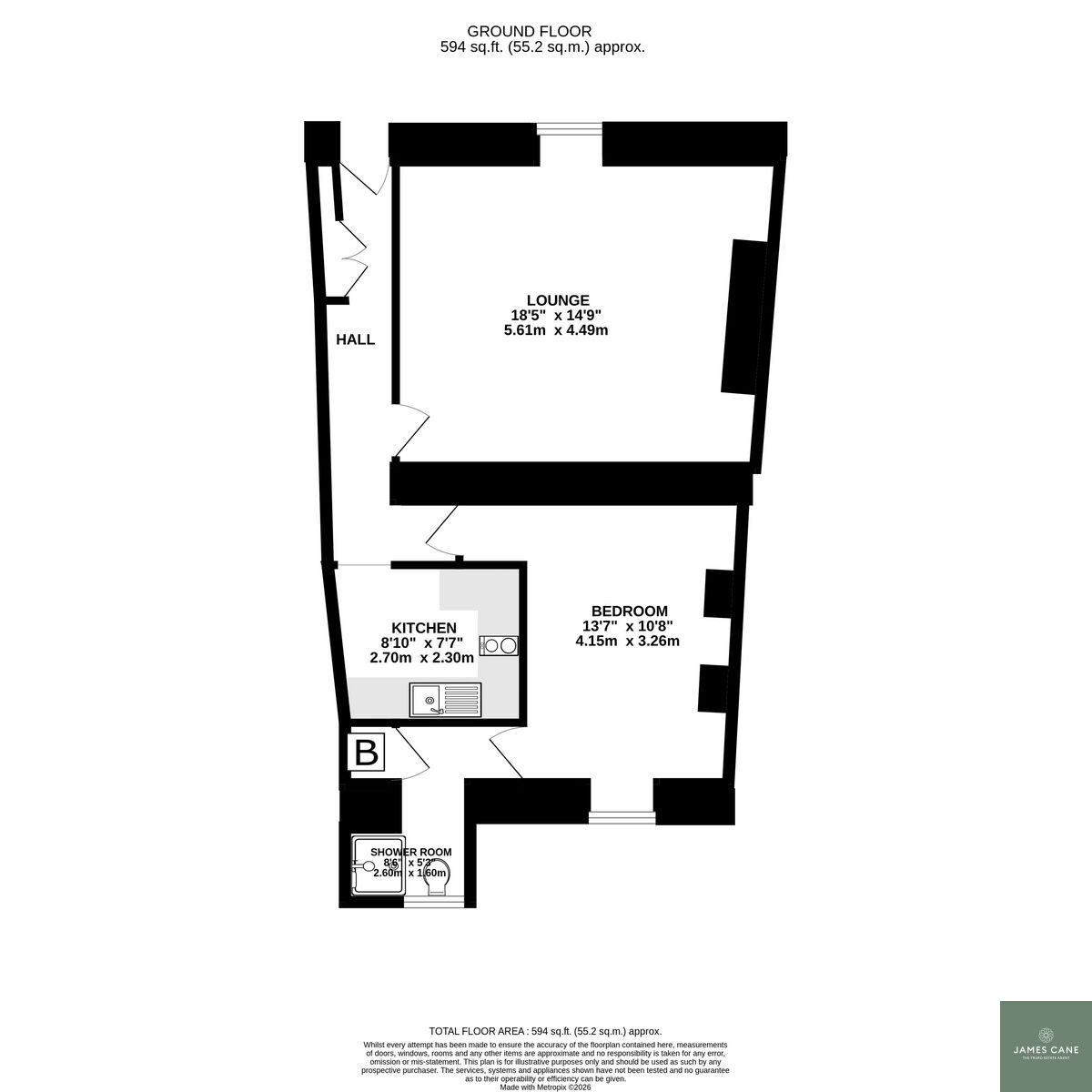 19a, St. Georges Road, Truro floorplan
