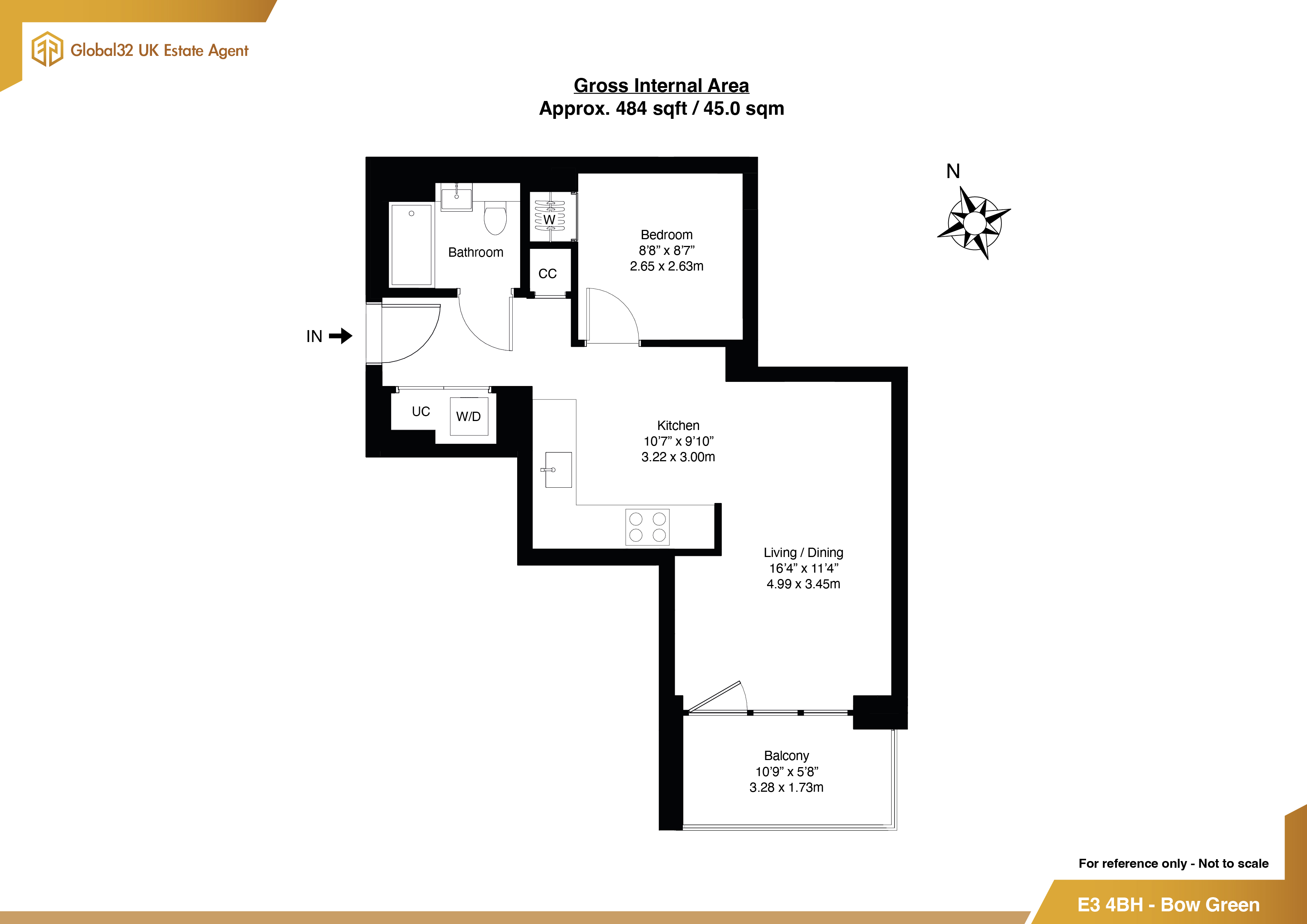 C309, Bow Common Lane, London floorplan