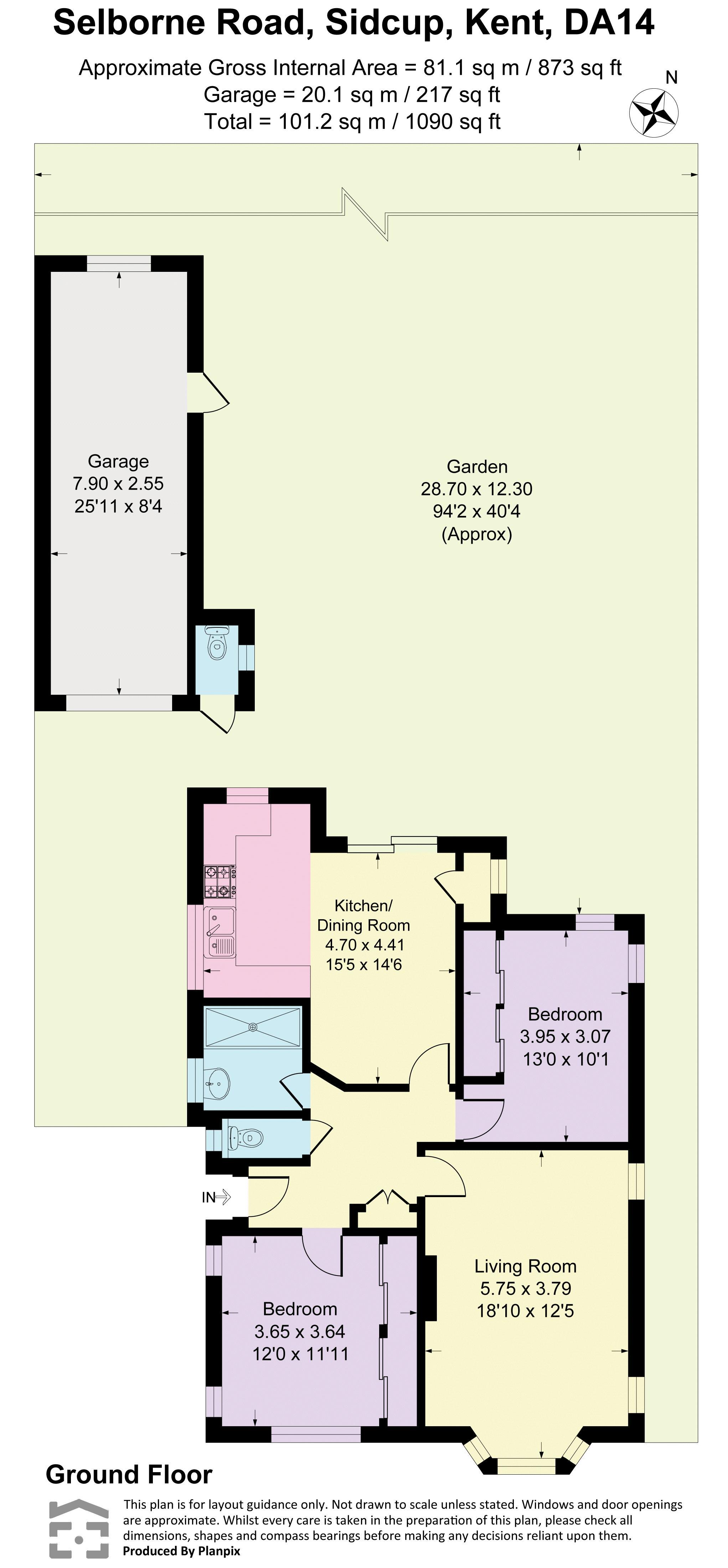 33, Selborne Road, Sidcup floorplan