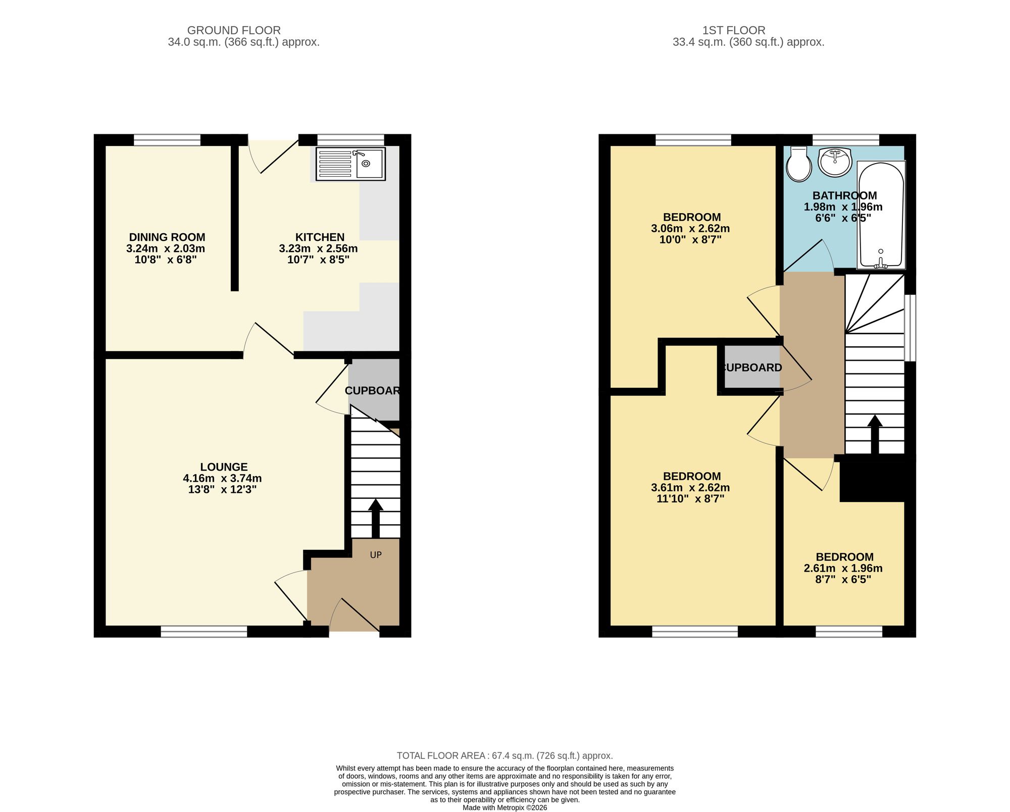 86 Linden Road, Worksop floorplan