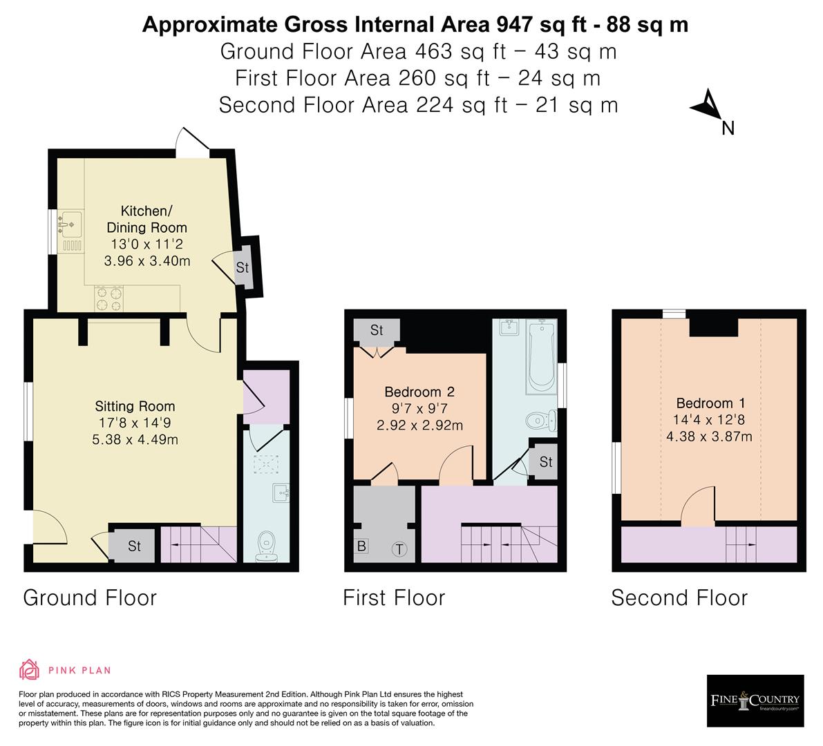 6, Oxford Court, Weston-On-The-Green floorplan