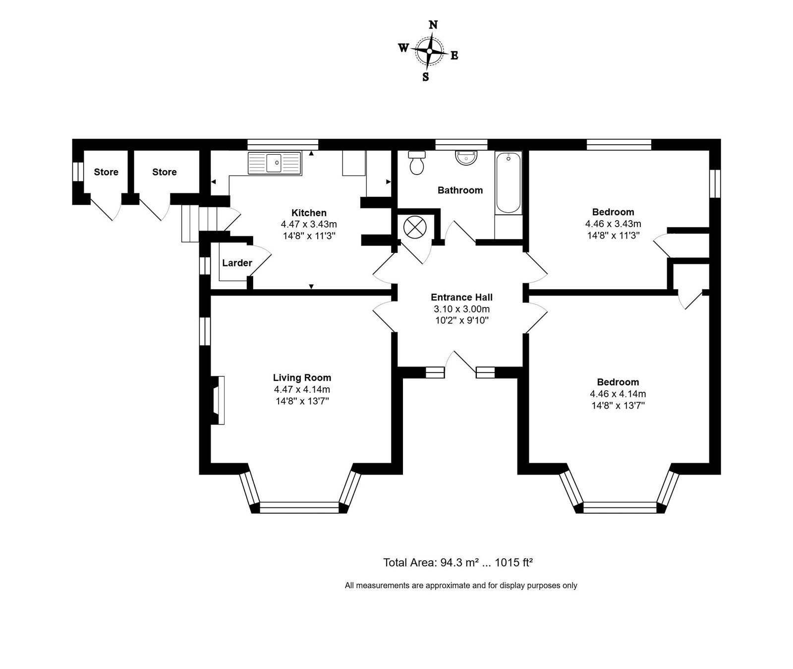 The Bungalow, Malmesbury floorplan