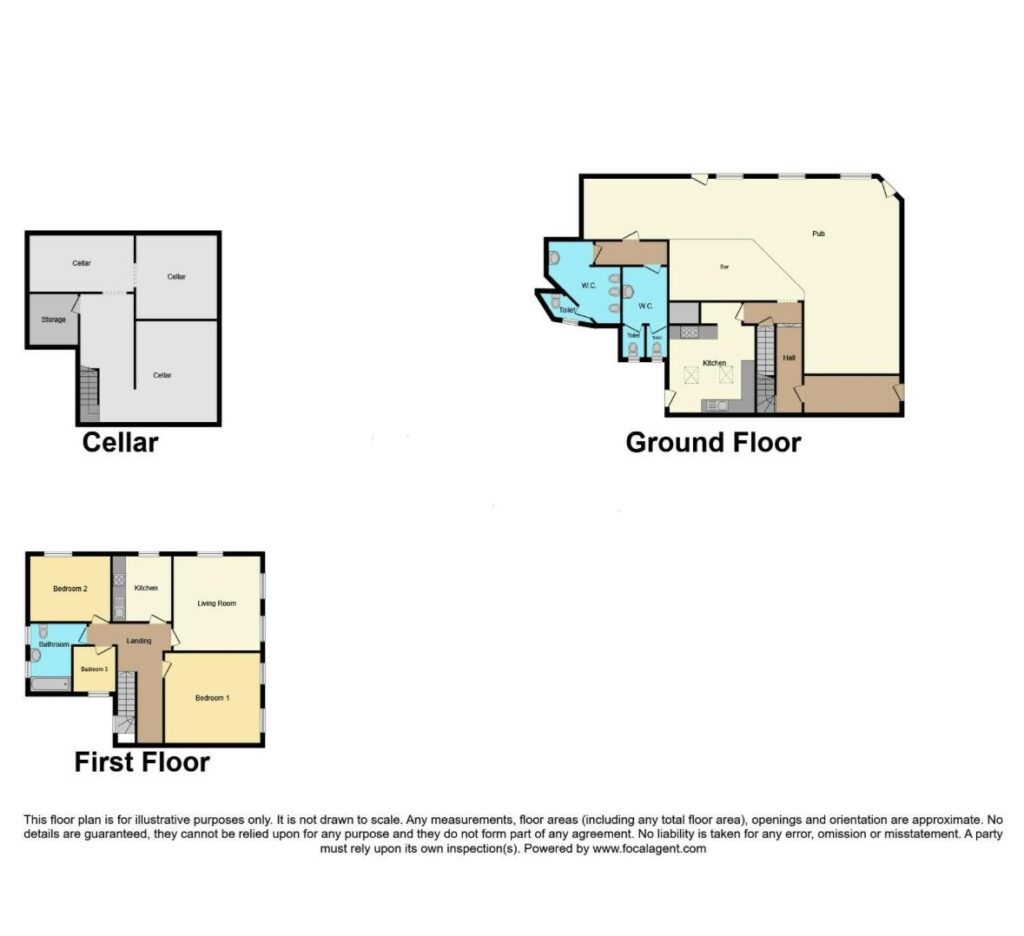 The Mitre Public House, 5 George Street, Norwich floorplan