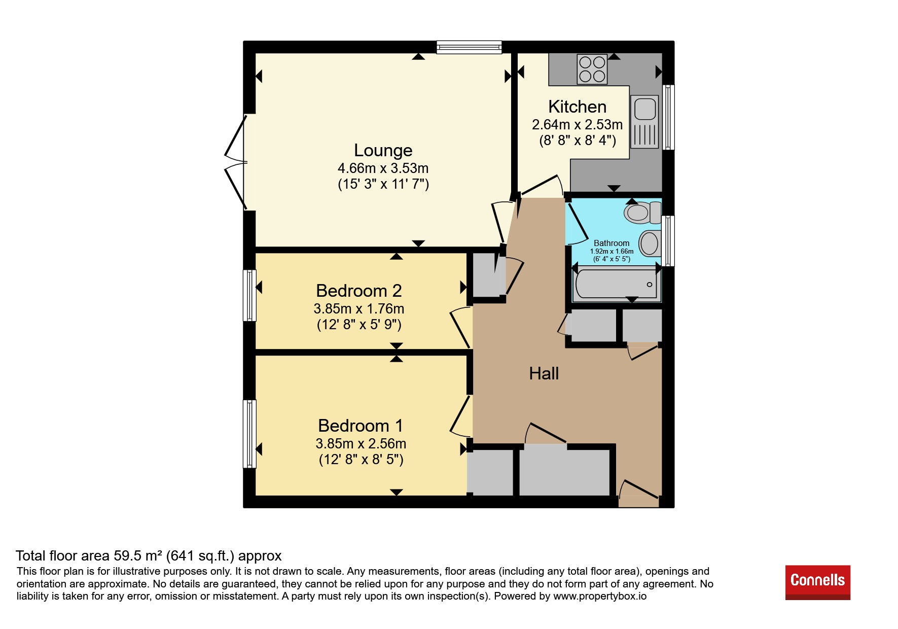 14, Murcott Road West, Leamington Spa floorplan