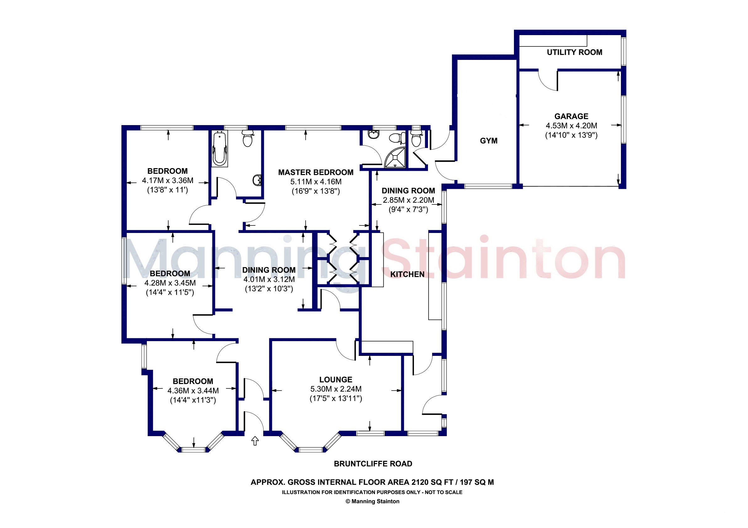 46, Bruntcliffe Road, Leeds floorplan