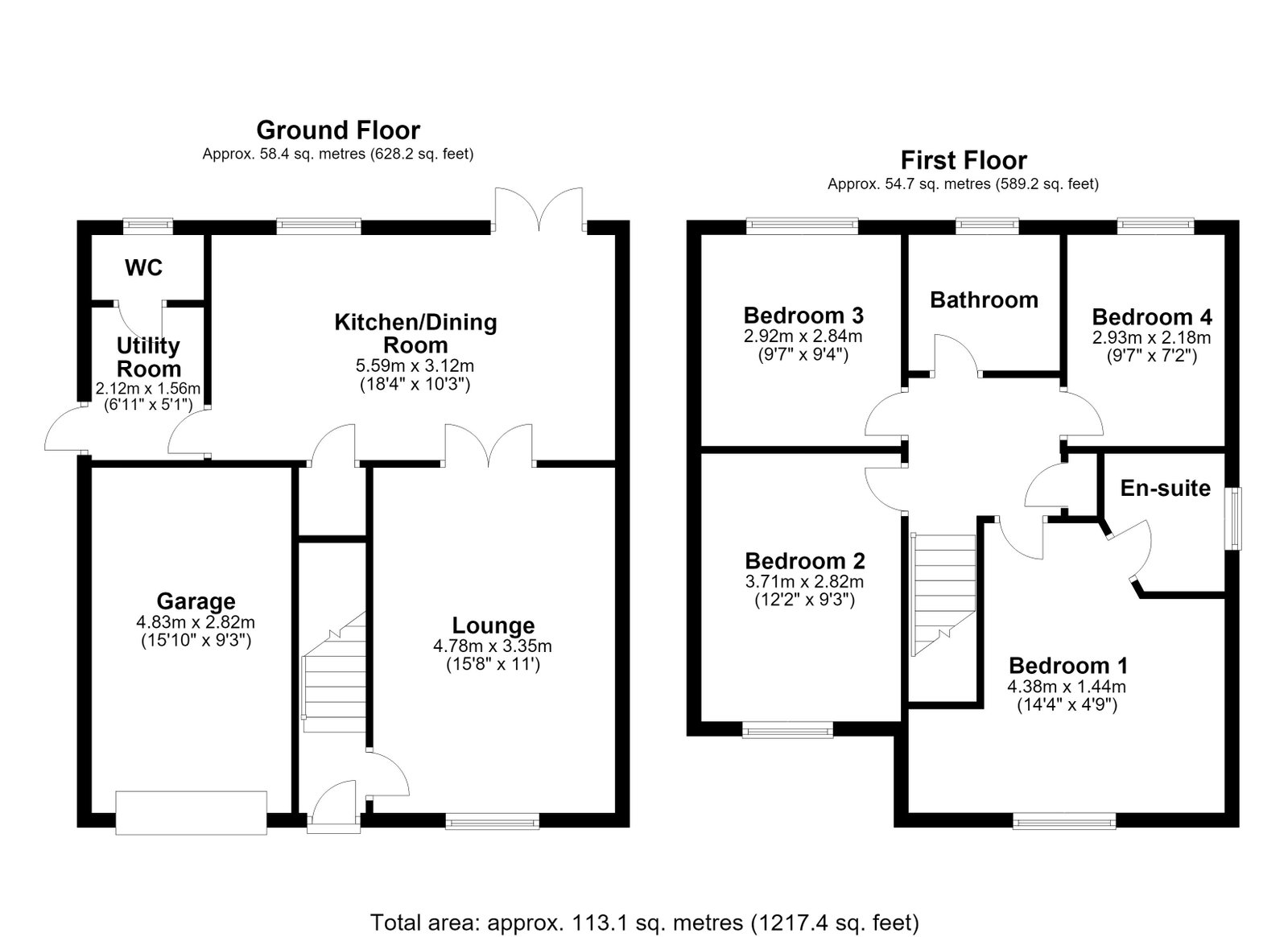 11, Bullock Way, Newent floorplan