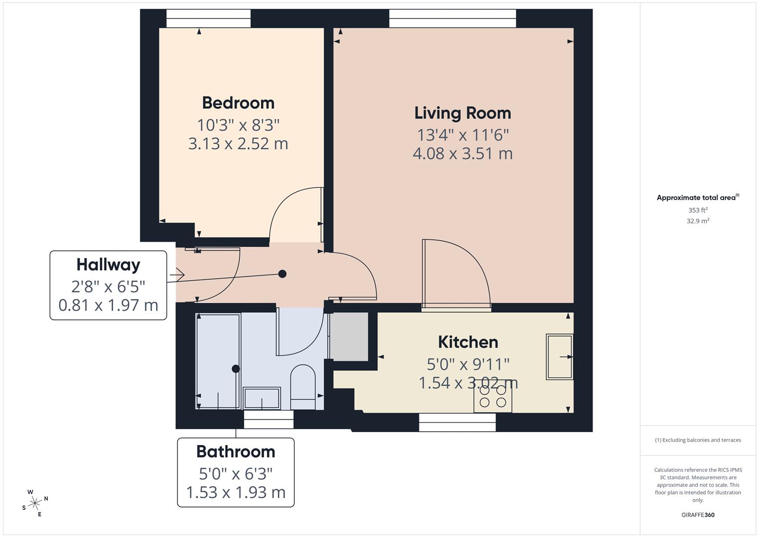 36 Chainpier House, Marine Parade, Brighton floorplan