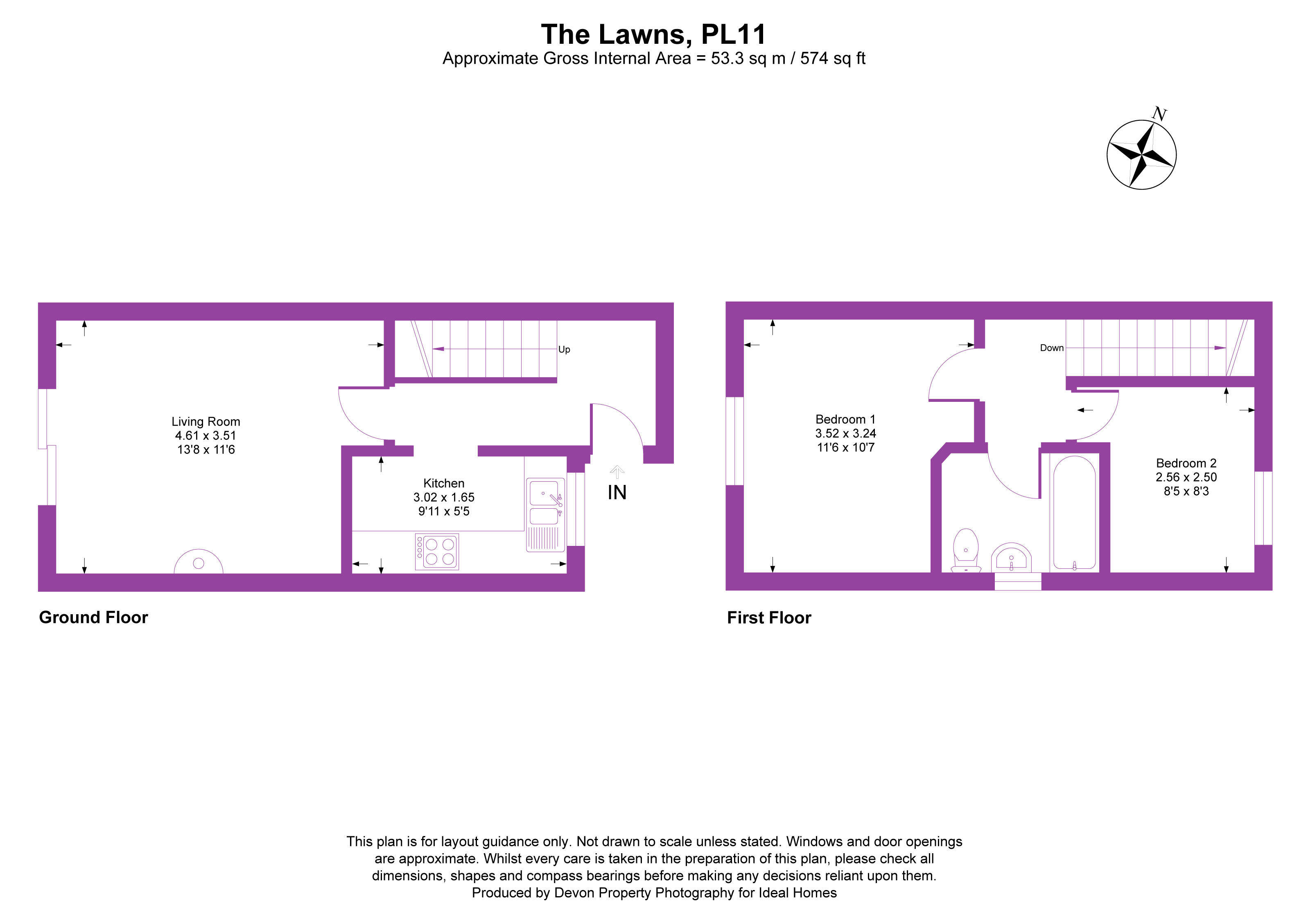 18, The Lawns, Cornwall floorplan