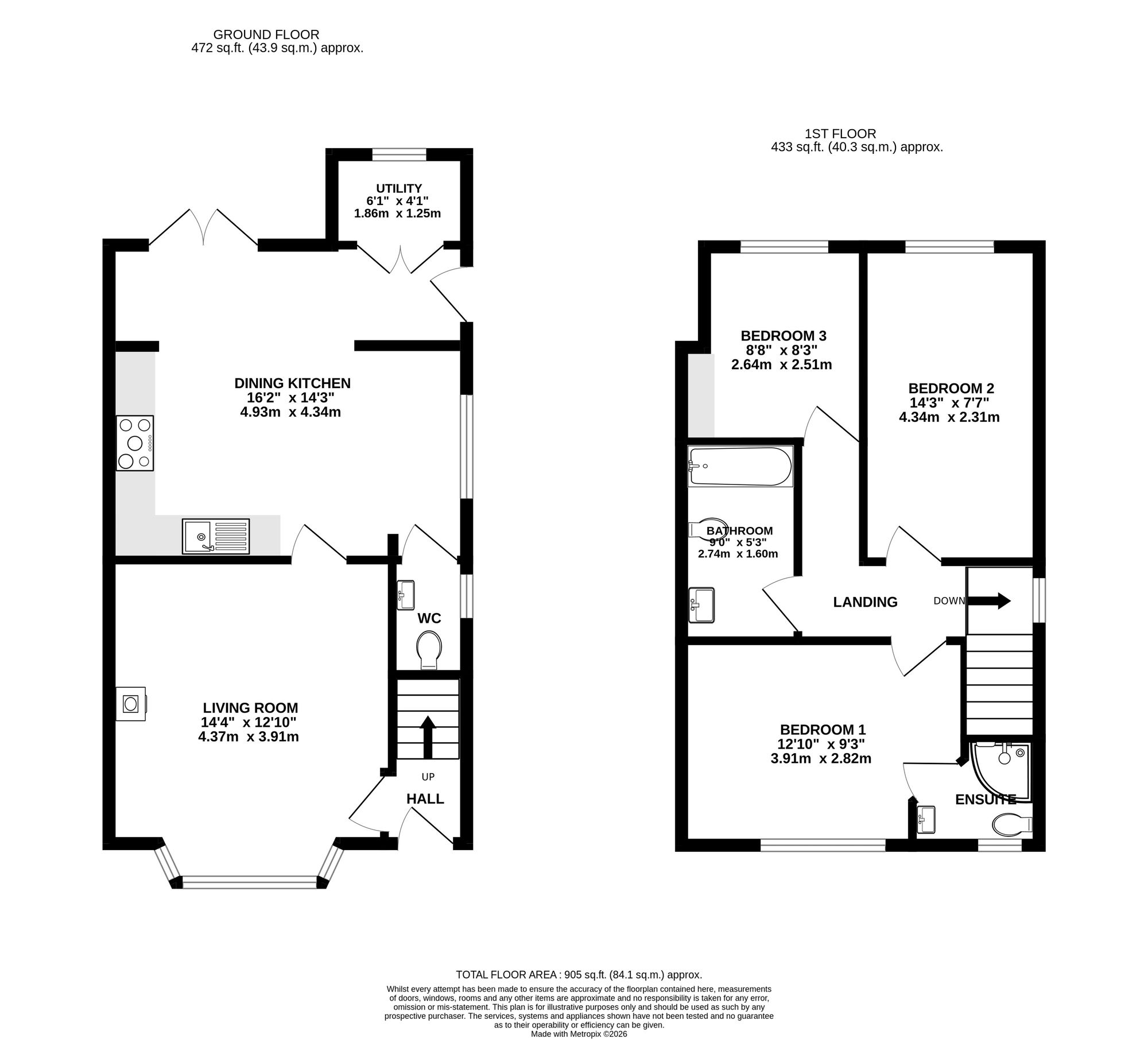 46 Bourne Street, Wilmslow floorplan