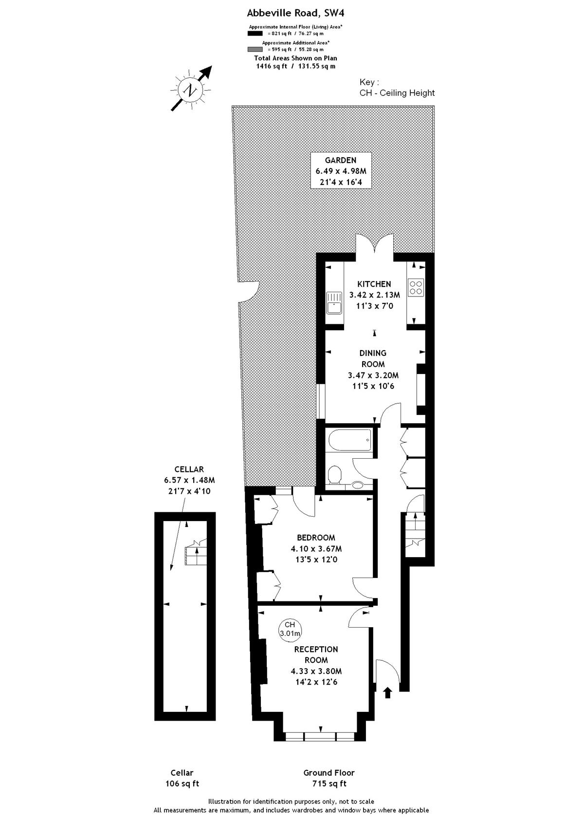 1 Bedrooms Flat to rent in Abbeville Road, London SW4