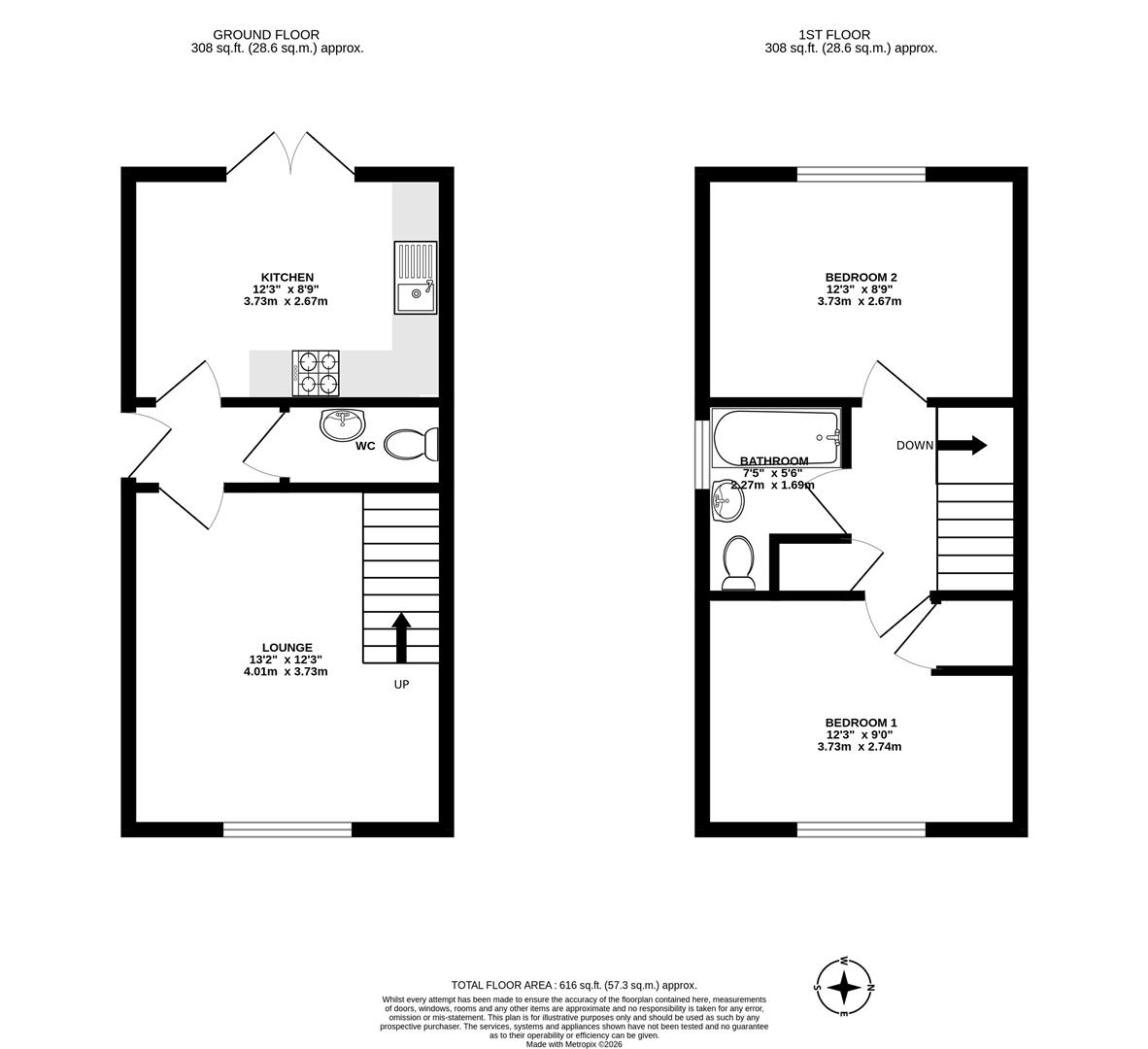 32, Garsdale Close, Scunthorpe floorplan