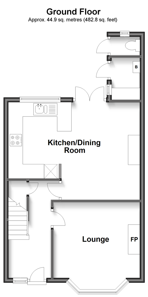St. Elmo Road, Worthing, West Sussex BN14, 3 bedroom terraced house for