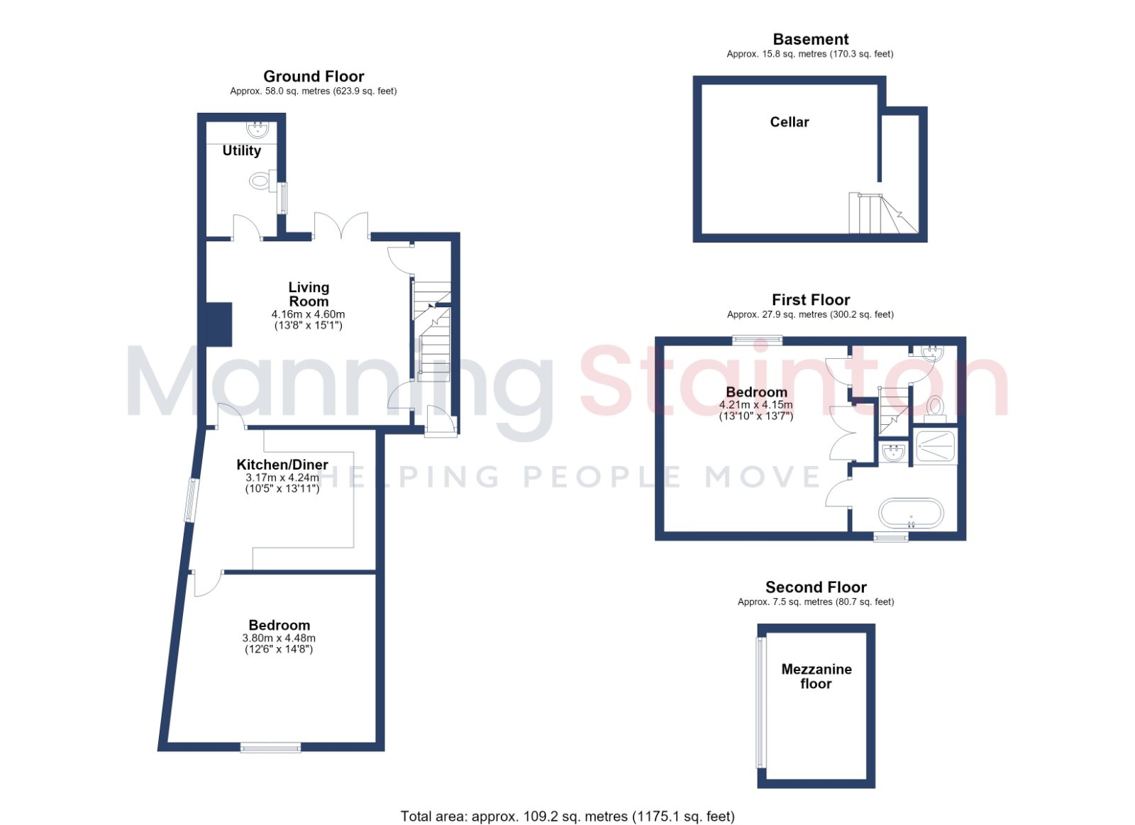 21, Long Row, Leeds floorplan