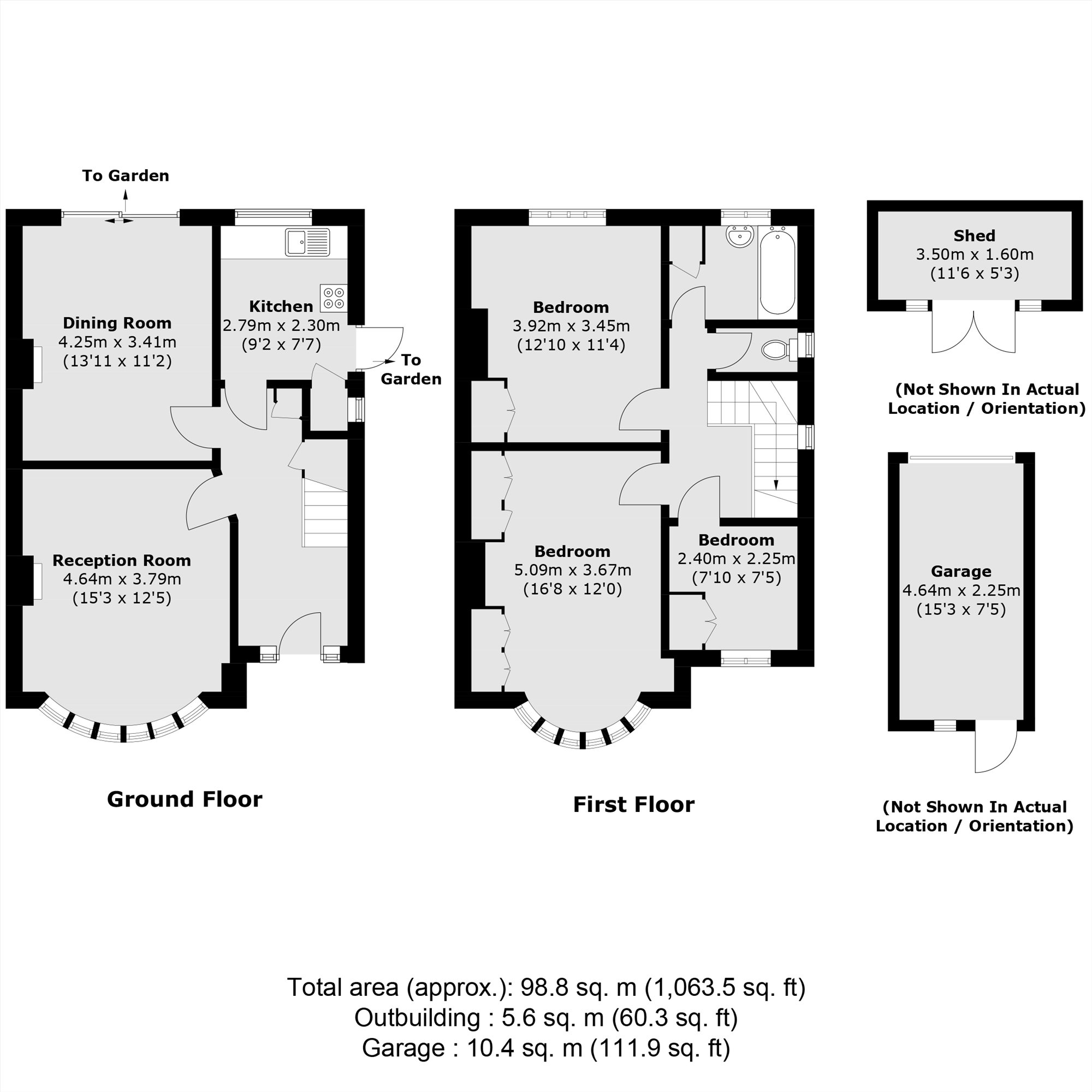 129, Beresford Avenue, Surbiton floorplan