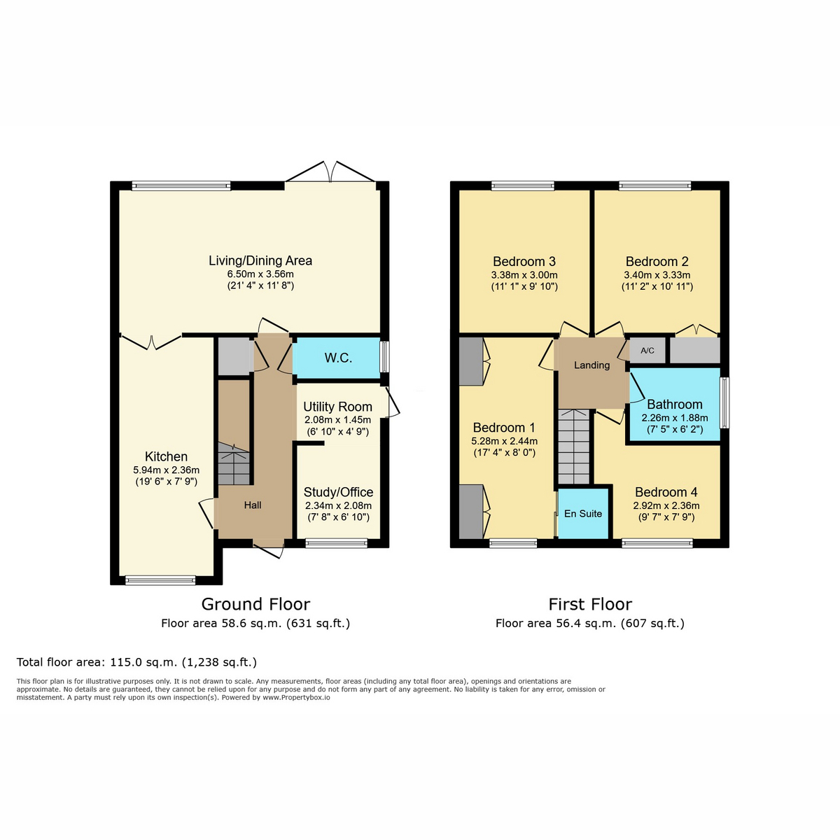 4, Watson Close, Warwick floorplan