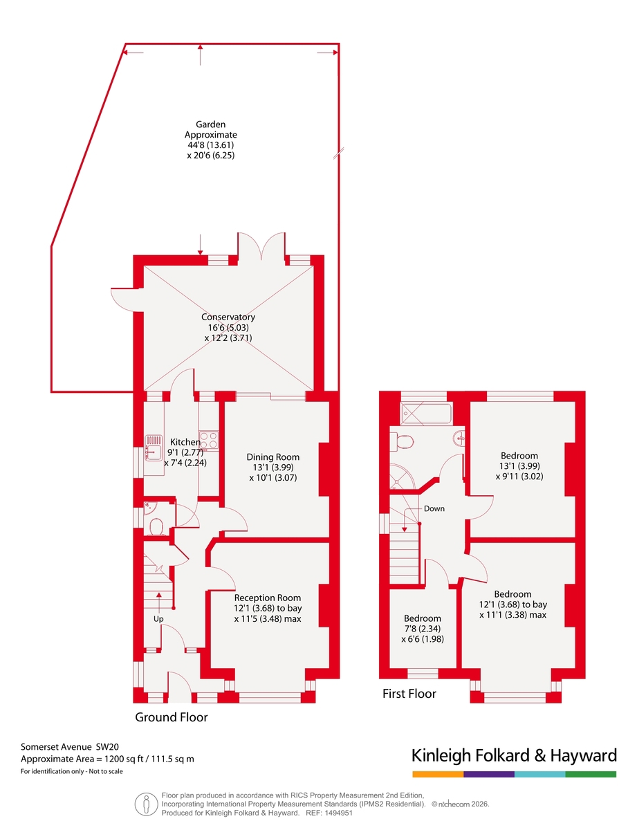 1, Somerset Avenue, London floorplan