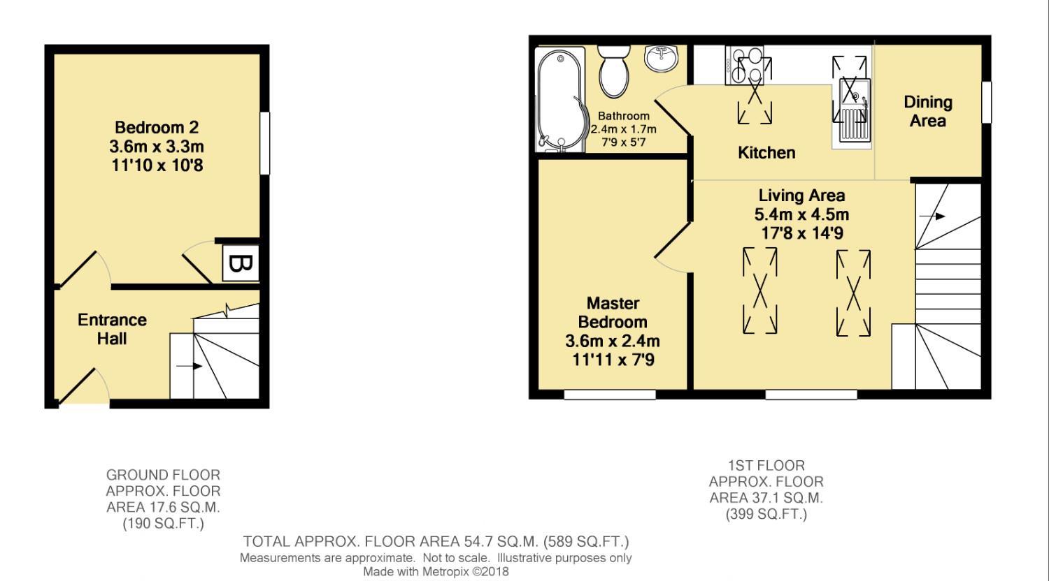 50, South Street North, Chesterfield floorplan