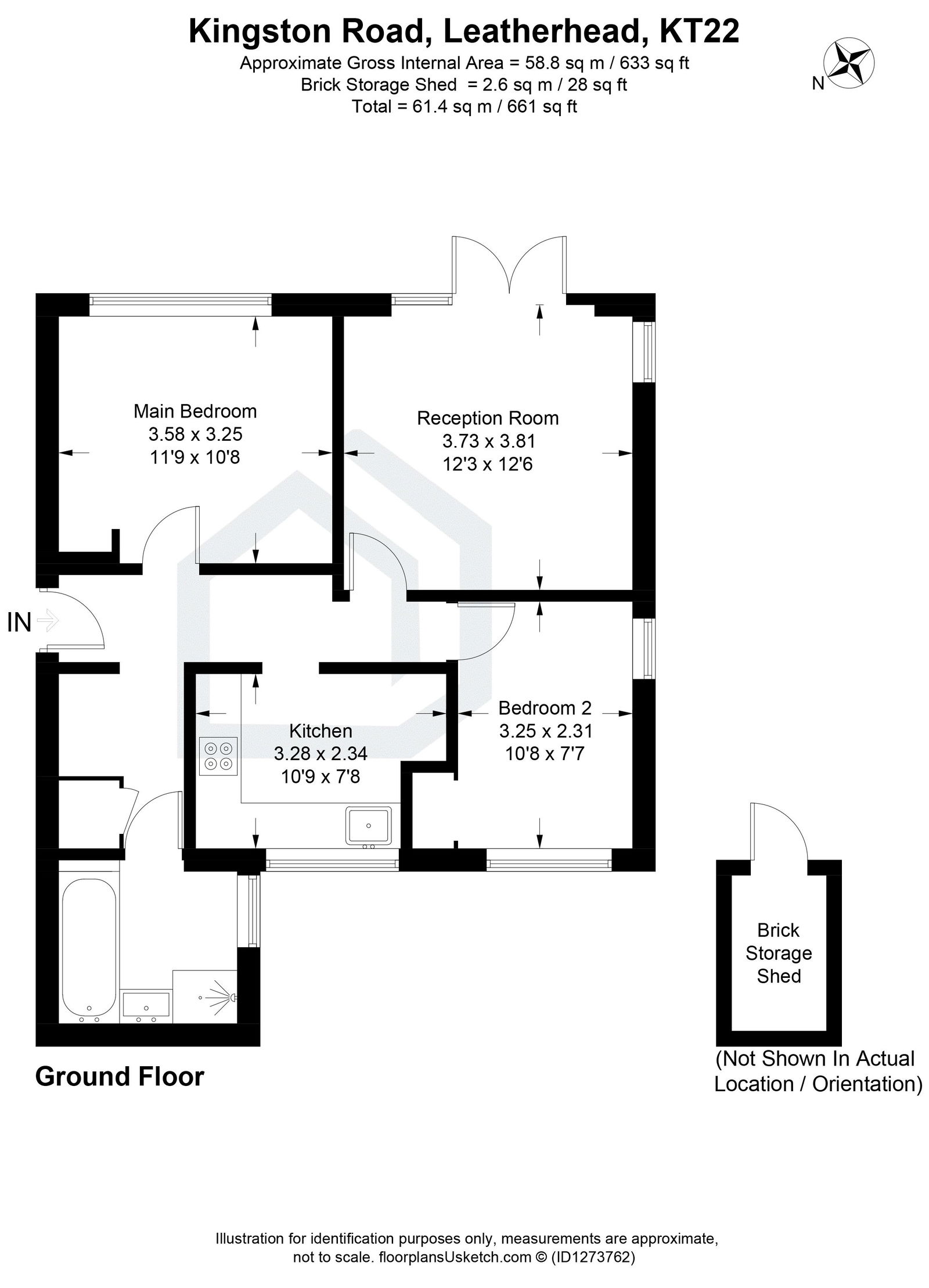 310, Kingston Road, Leatherhead floorplan