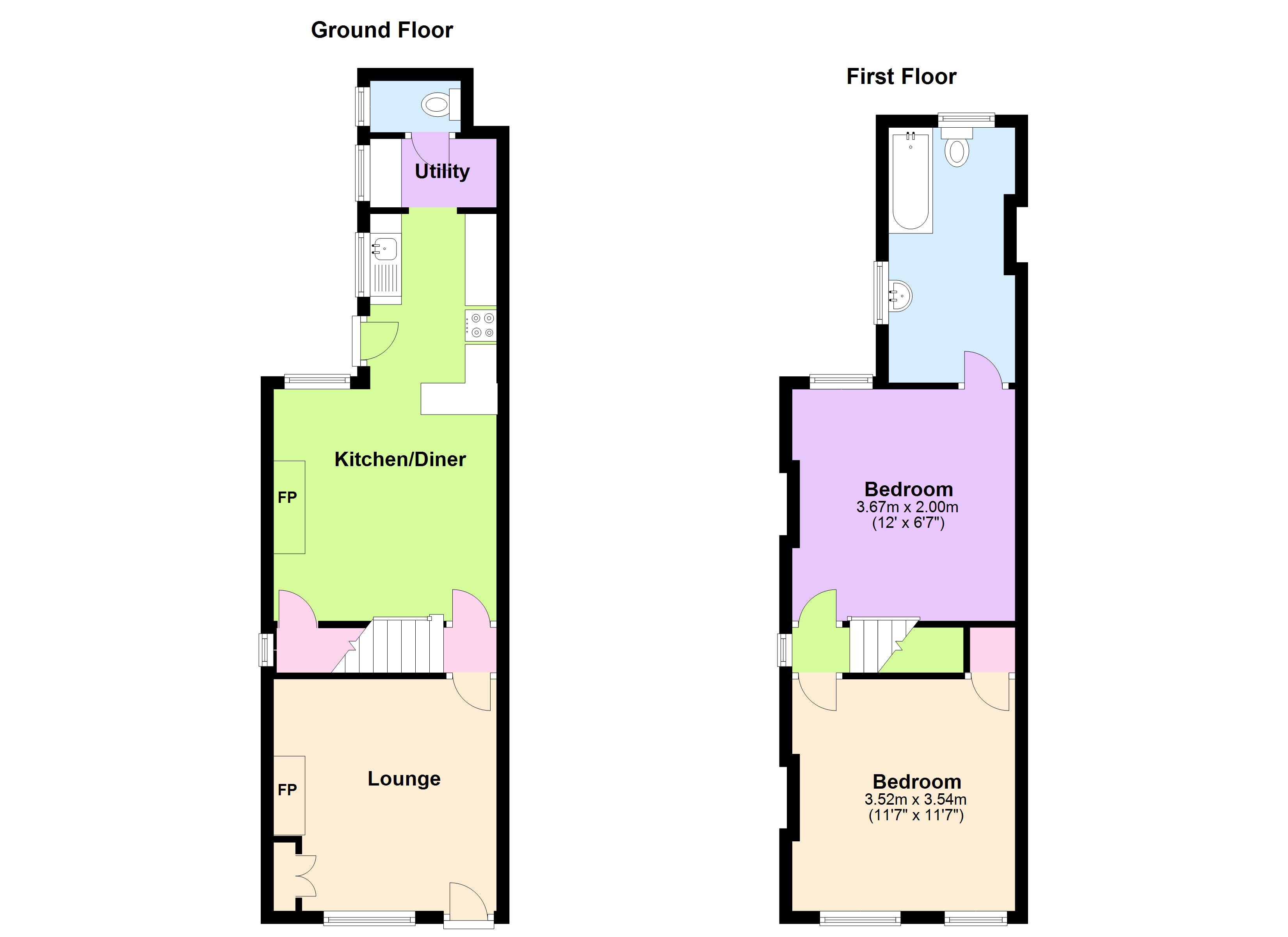 15, Market Street, Draycott floorplan