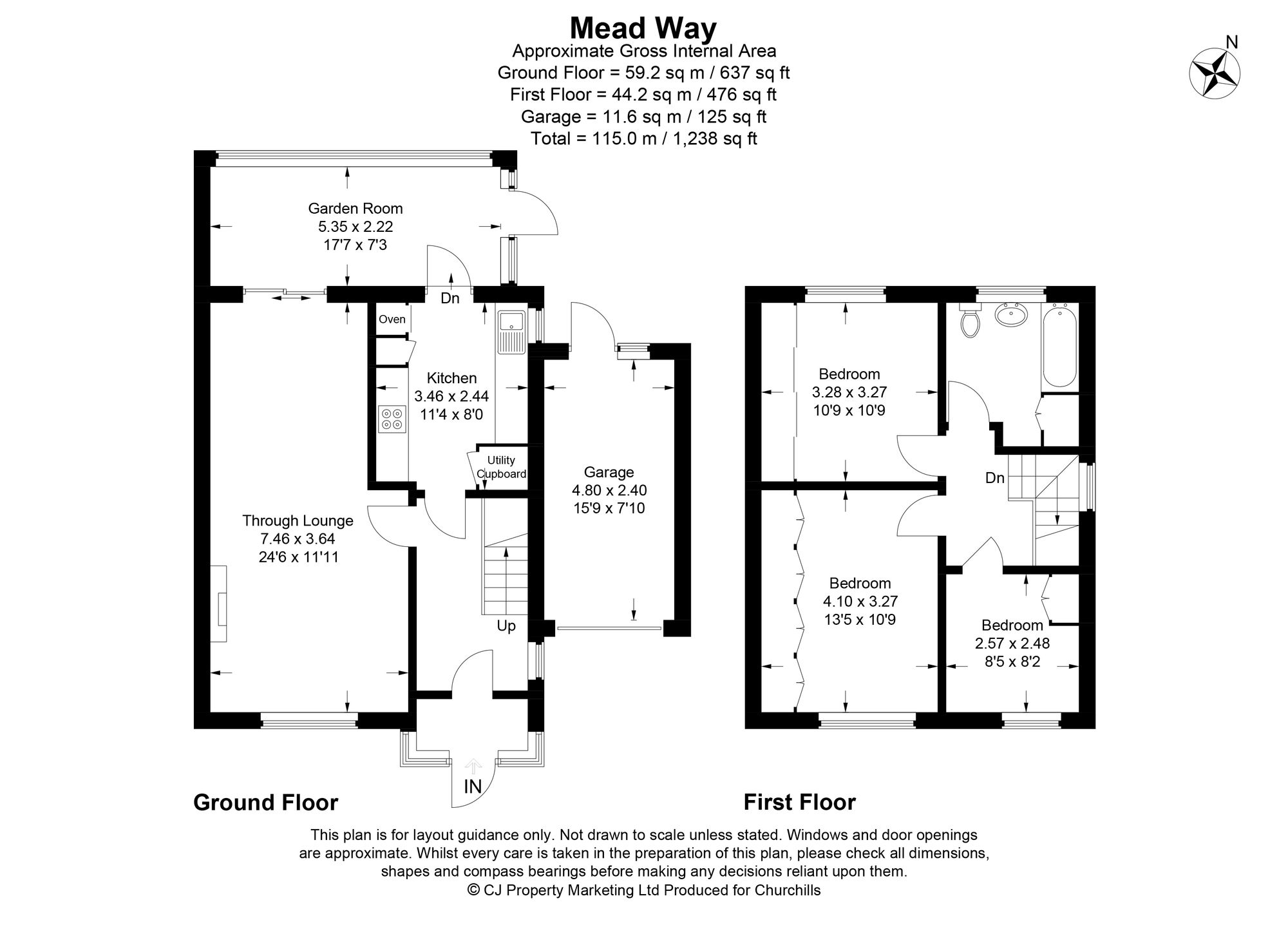 121 Mead Way, Bushey floorplan