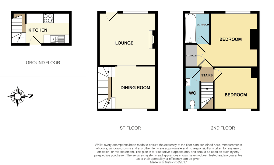 2 Bedrooms Terraced house to rent in Hillside, Castle Donington, Derby DE74