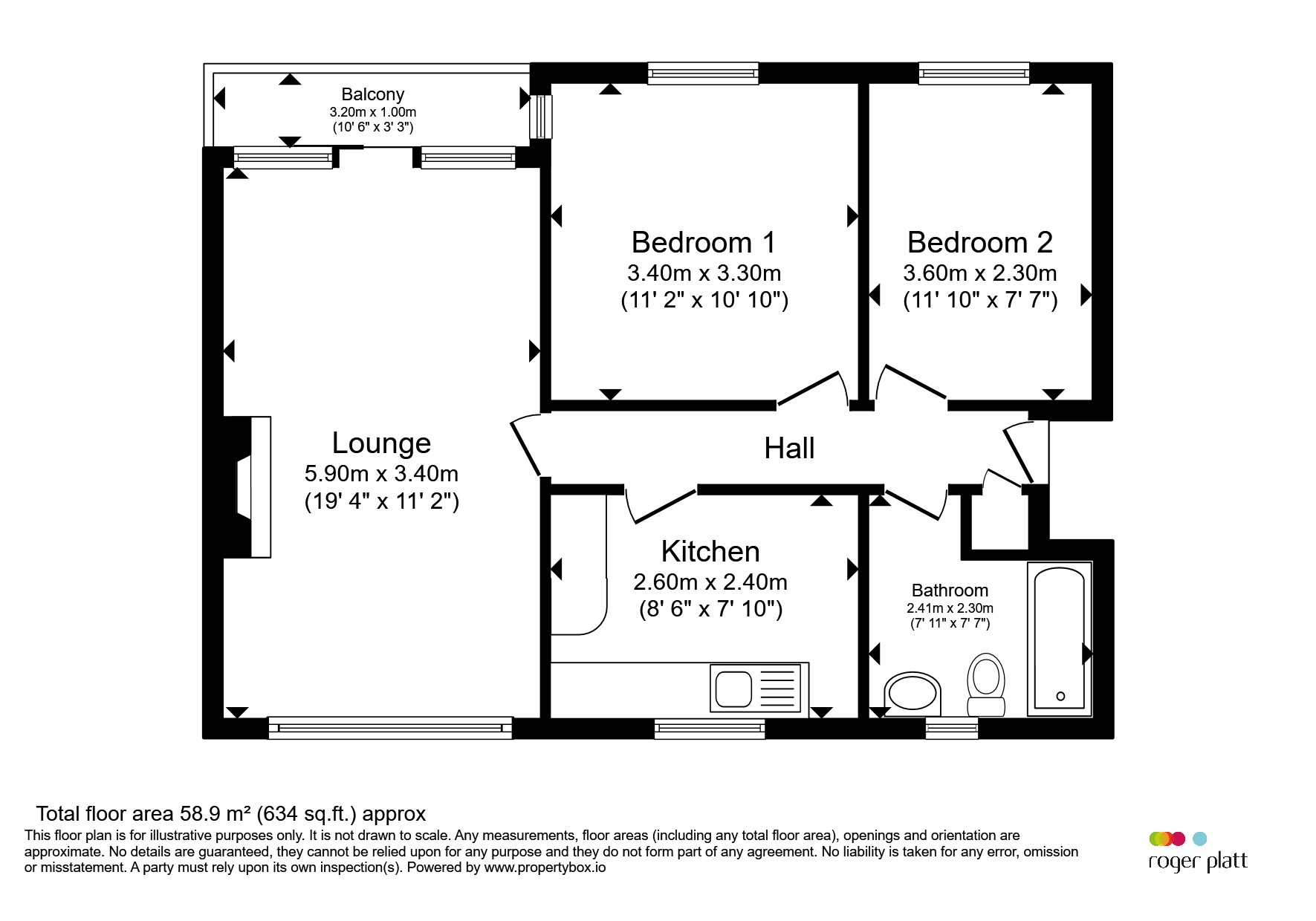 63, Sandringham Court, Slough floorplan