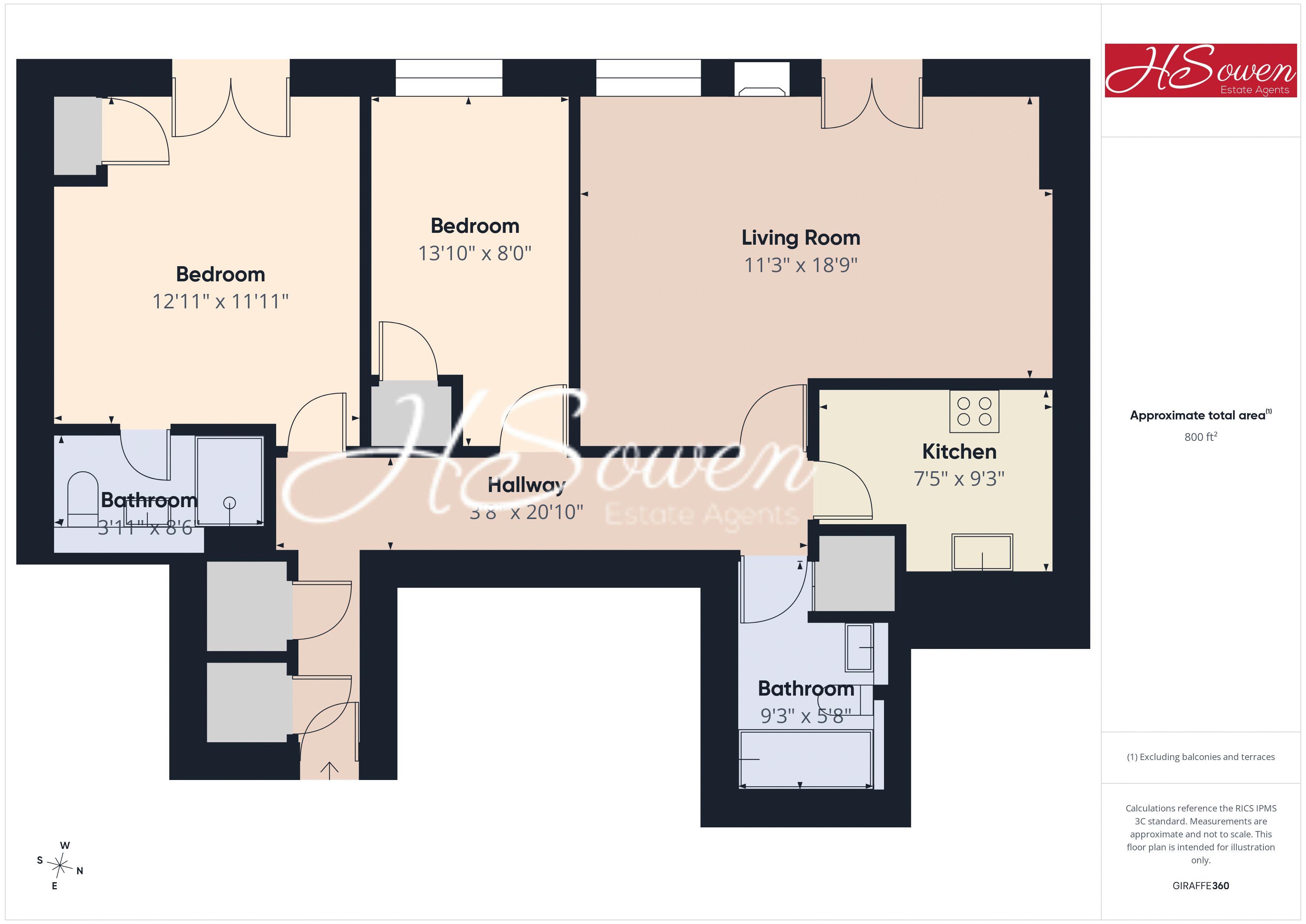 Flat 2 Rosemont, Lower Woodfield Road, Torquay floorplan