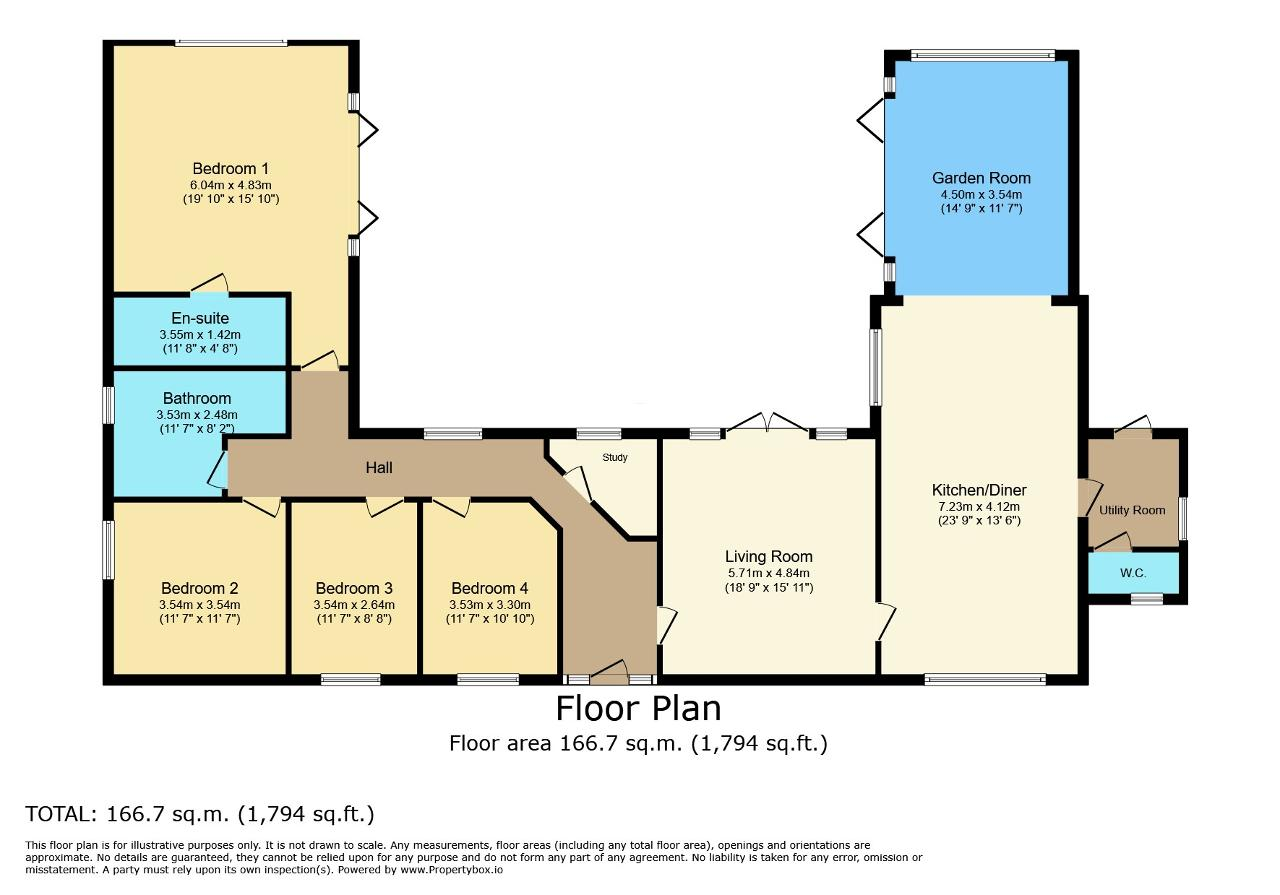 4, Old Stable Gardens, Tydd St Giles floorplan