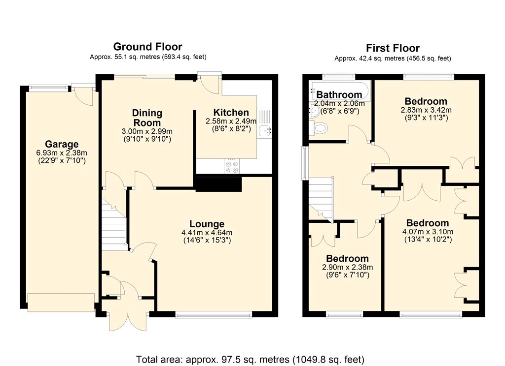 3 Bedrooms Semi-detached house for sale in Knightley Close, Cubbington, Leamington Spa CV32