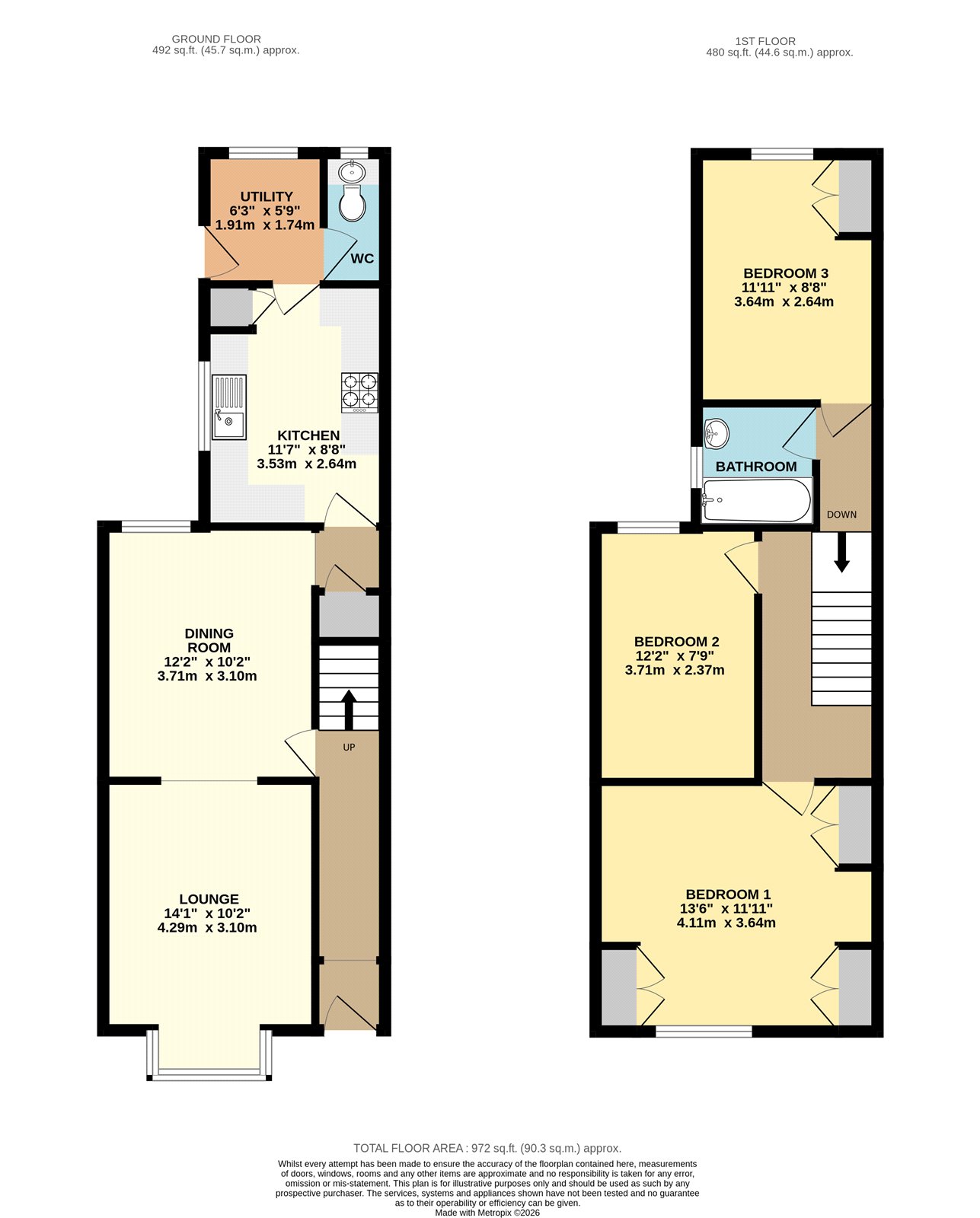 86, Alexandra Road, North East Lincs floorplan