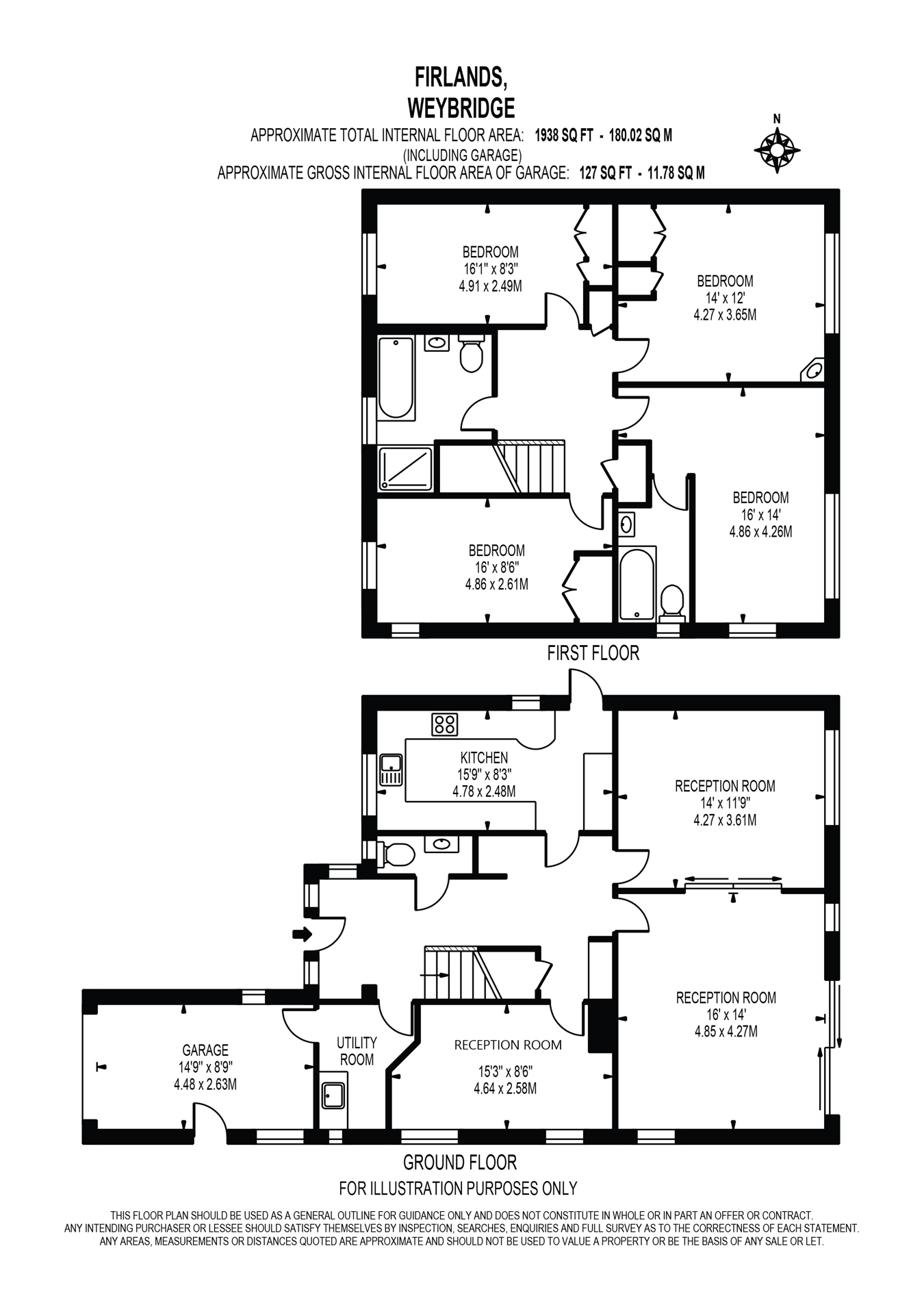 22, Firlands, Weybridge floorplan