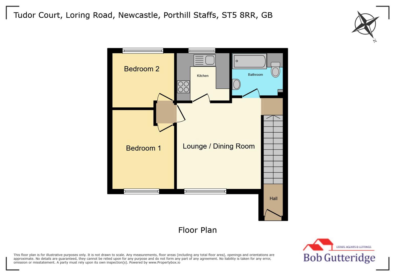 Flat 2, Tudor Court, Loring Road, Newcastle floorplan