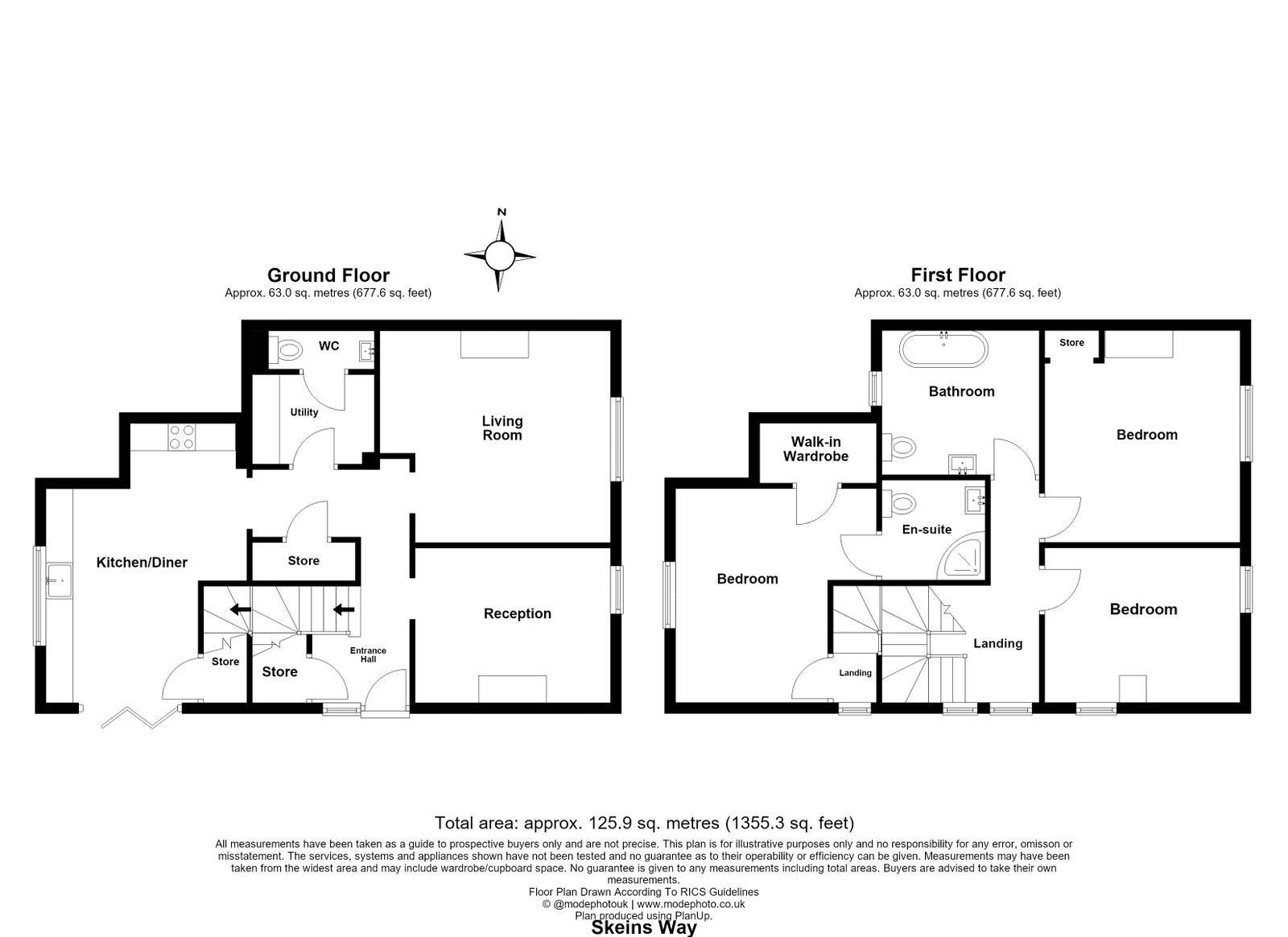 14, Skeins Way, Clavering floorplan