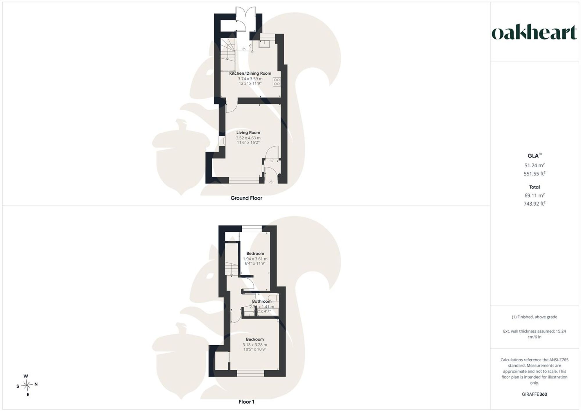4 Theobald Cottages Little St. Marys, Sudbury floorplan
