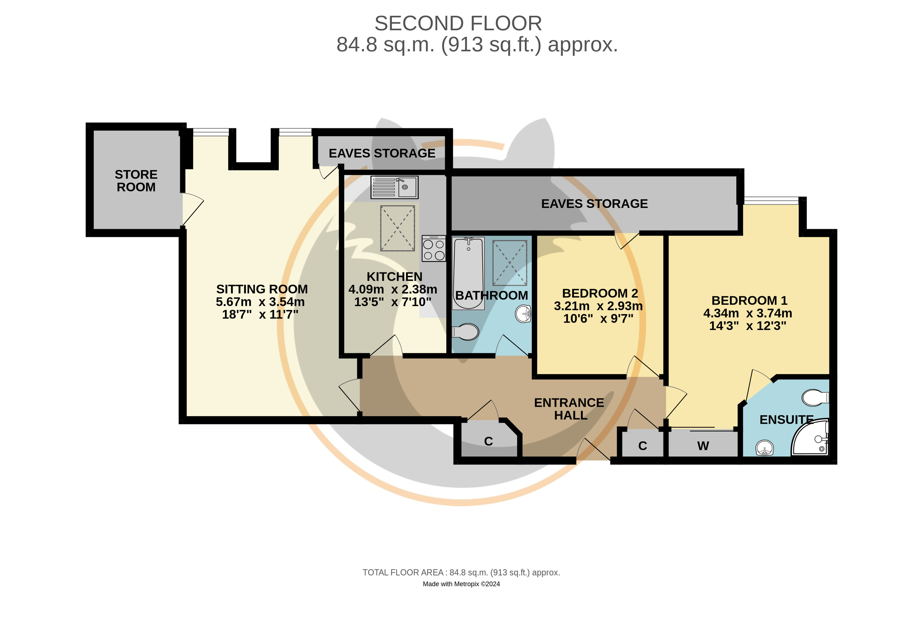 22 Latchmoor Court,, Brookley Road, Hampshire floorplan