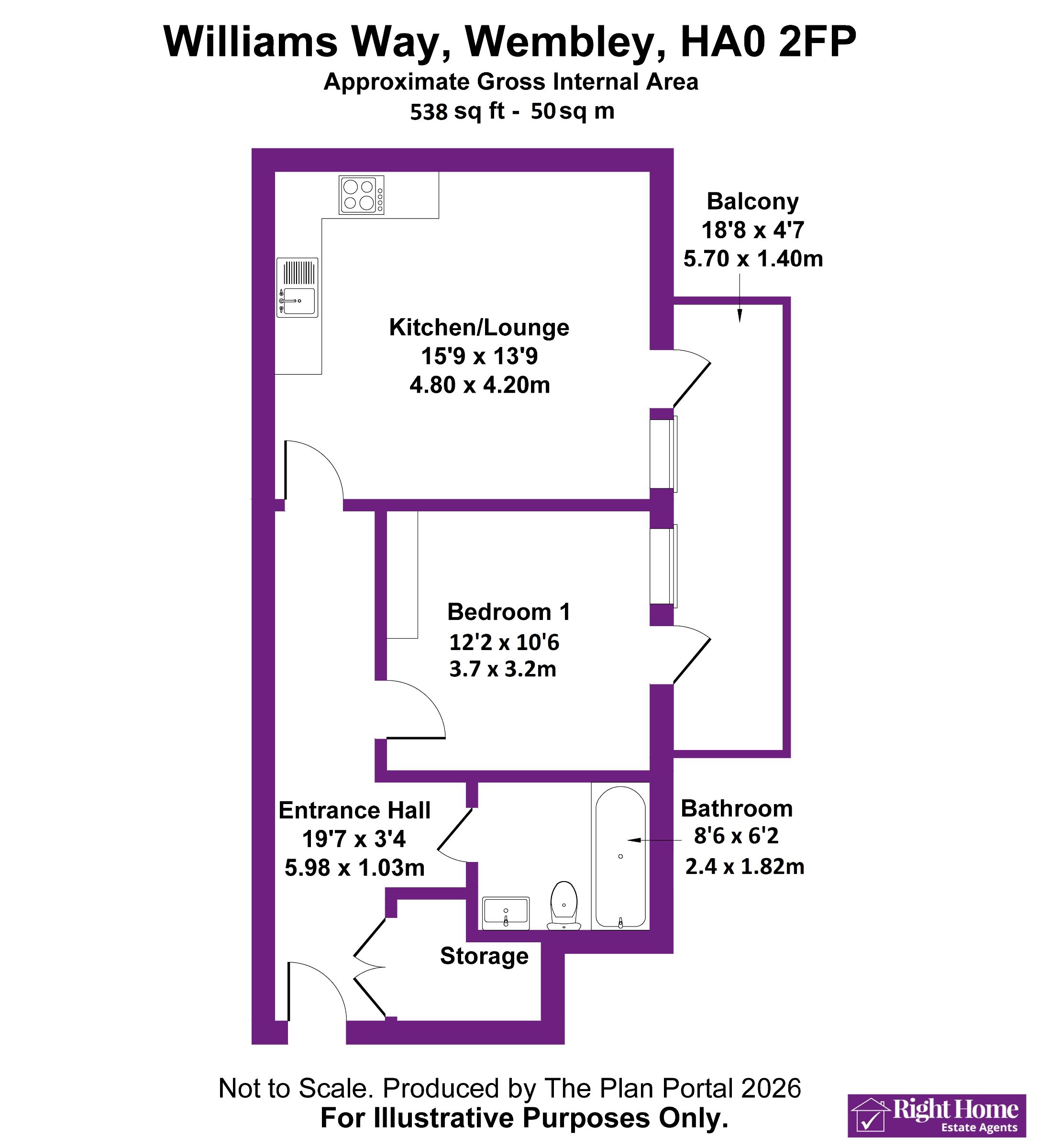 83 Williams Way, Wembley floorplan