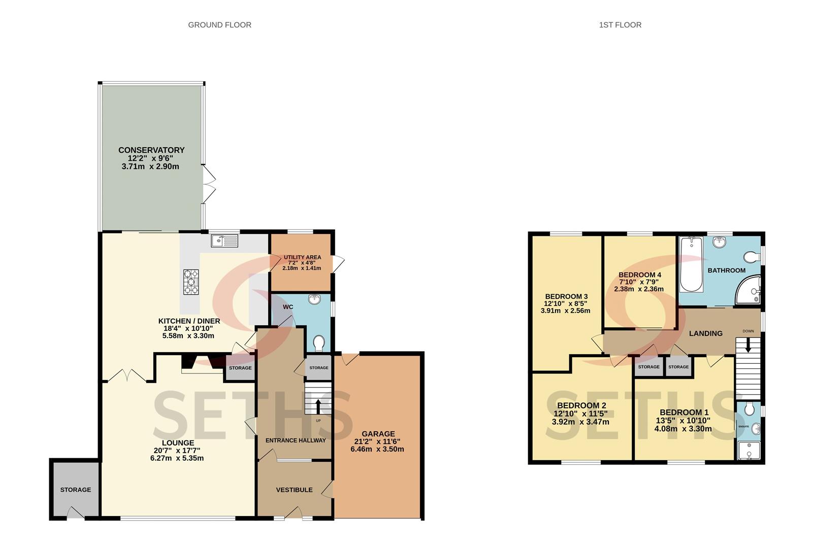 30, Hollies Way, Leicester floorplan